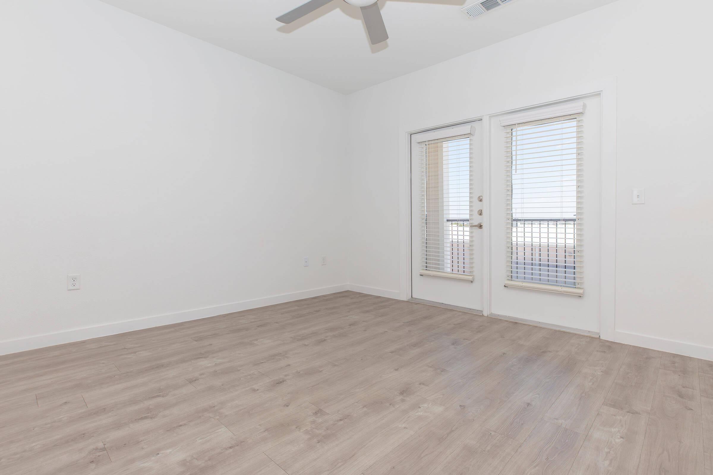 a room with a wooden floor