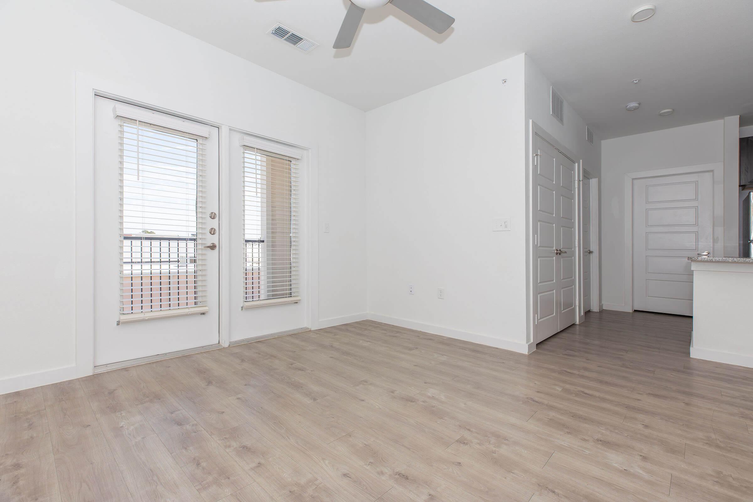 a room with a wooden floor