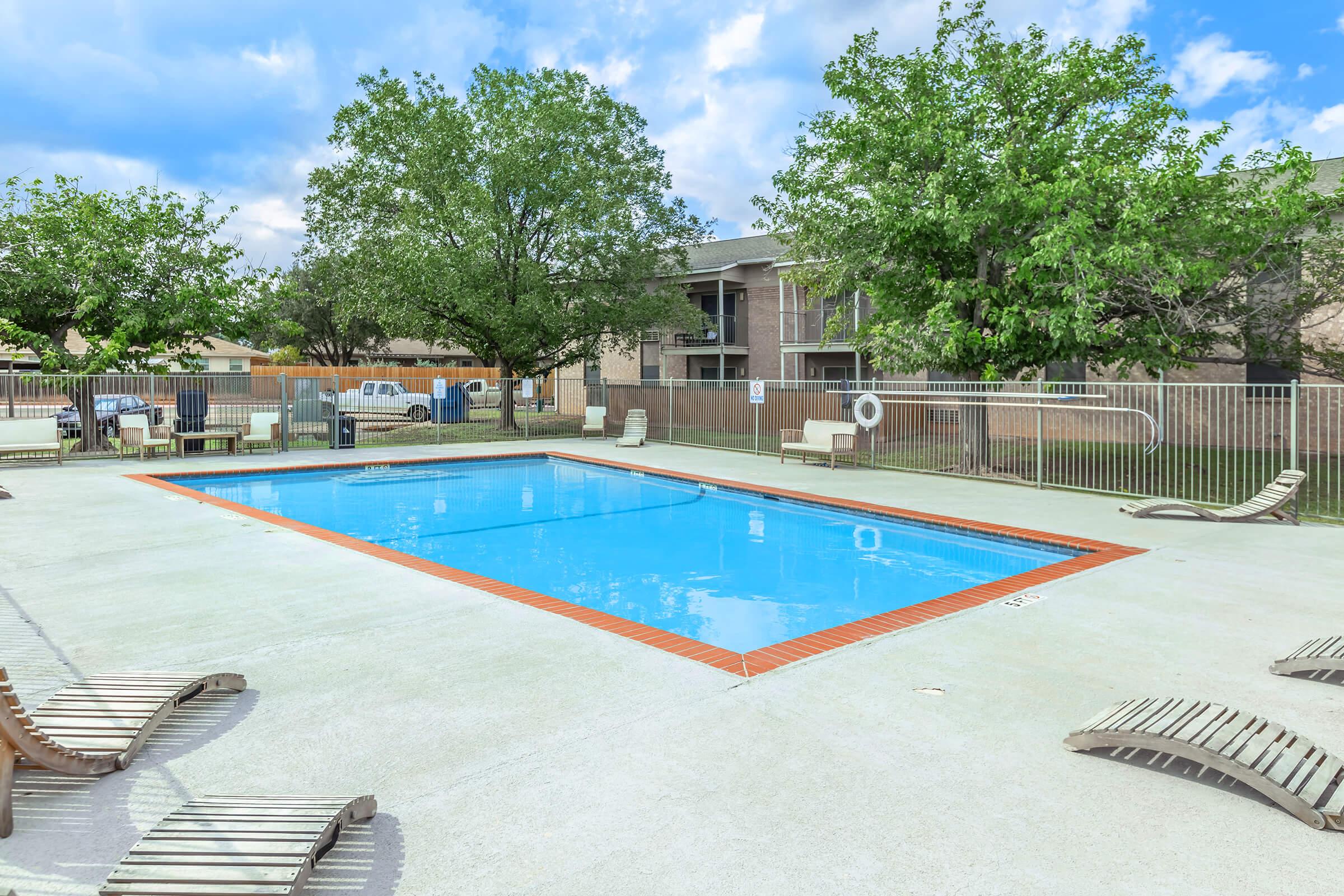 a person in a pool