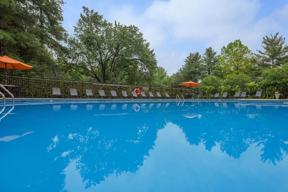a large pool of water