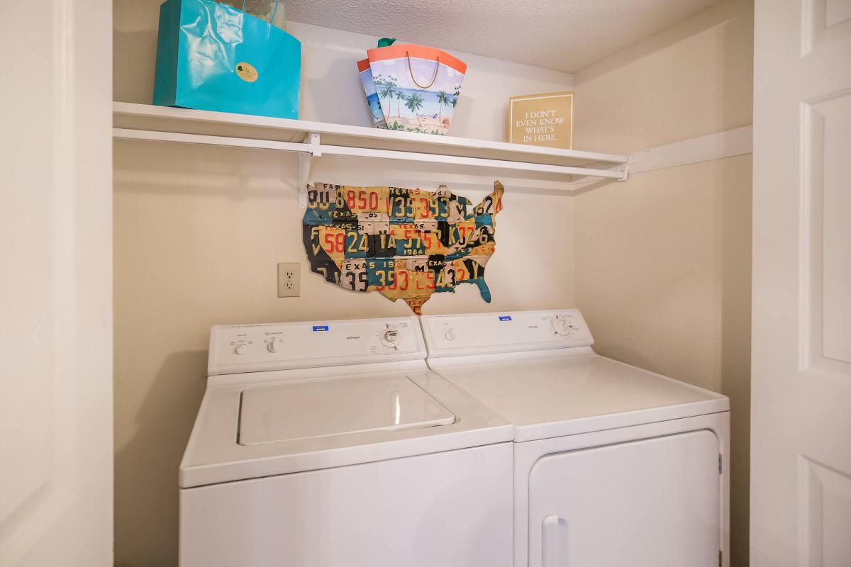 We have washer and dryer connections at Ashwood Cove