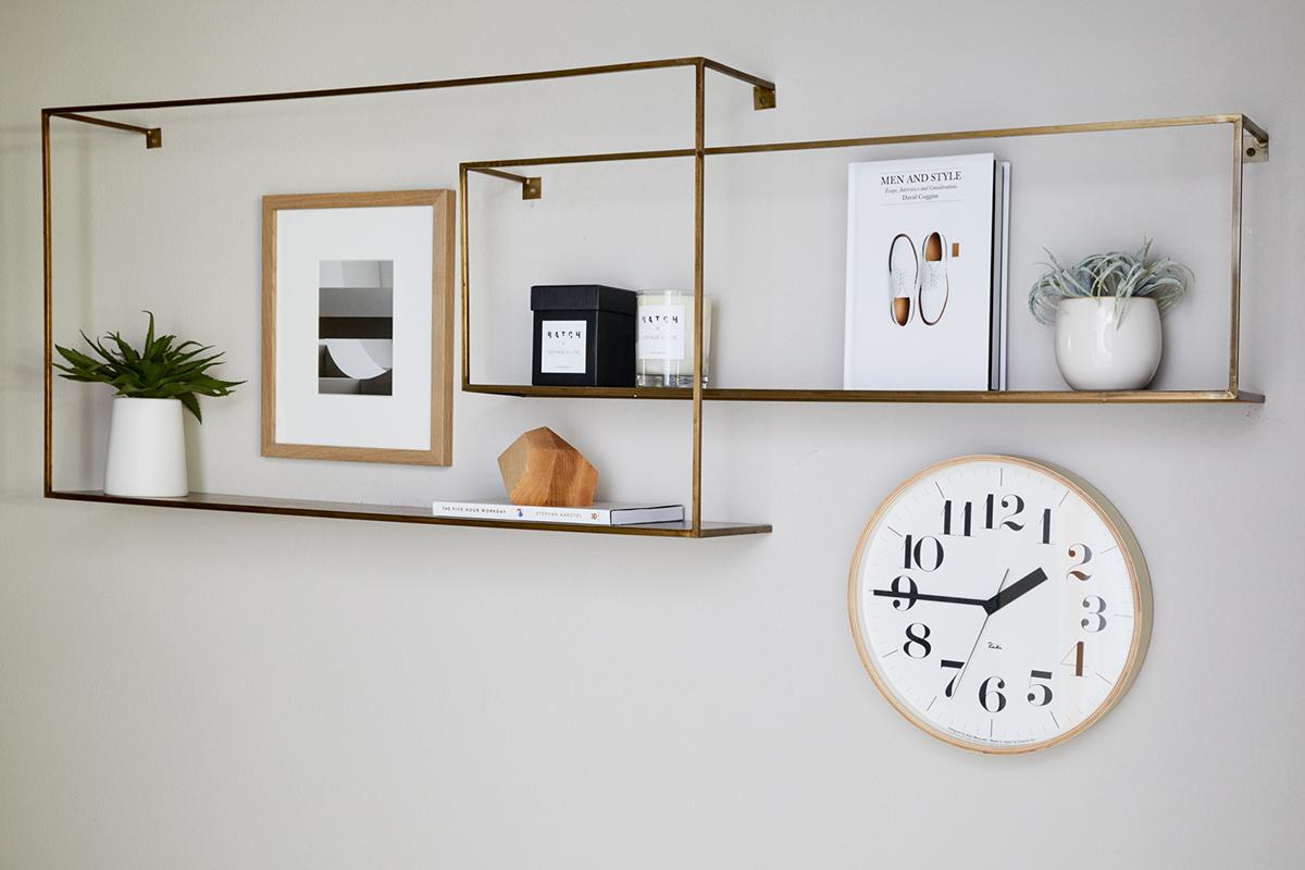 a clock hanging on the wall