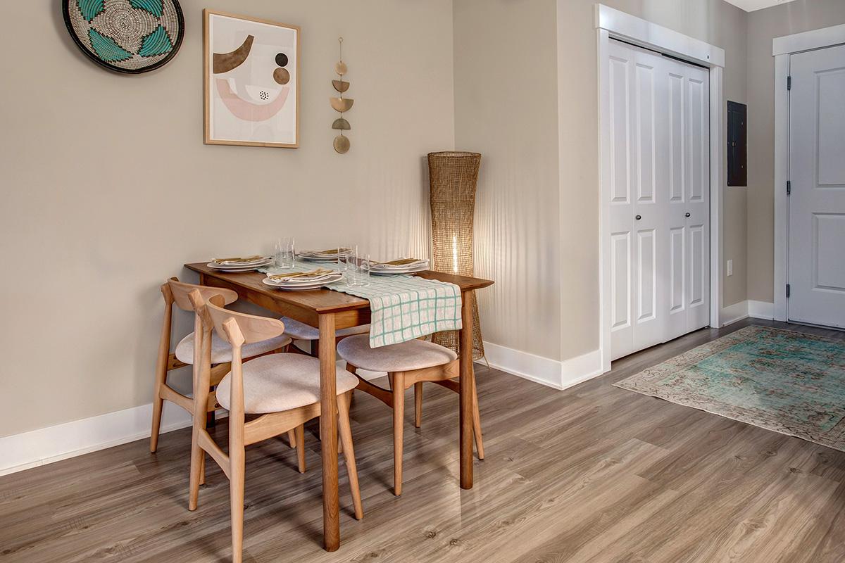 a room with a wooden floor