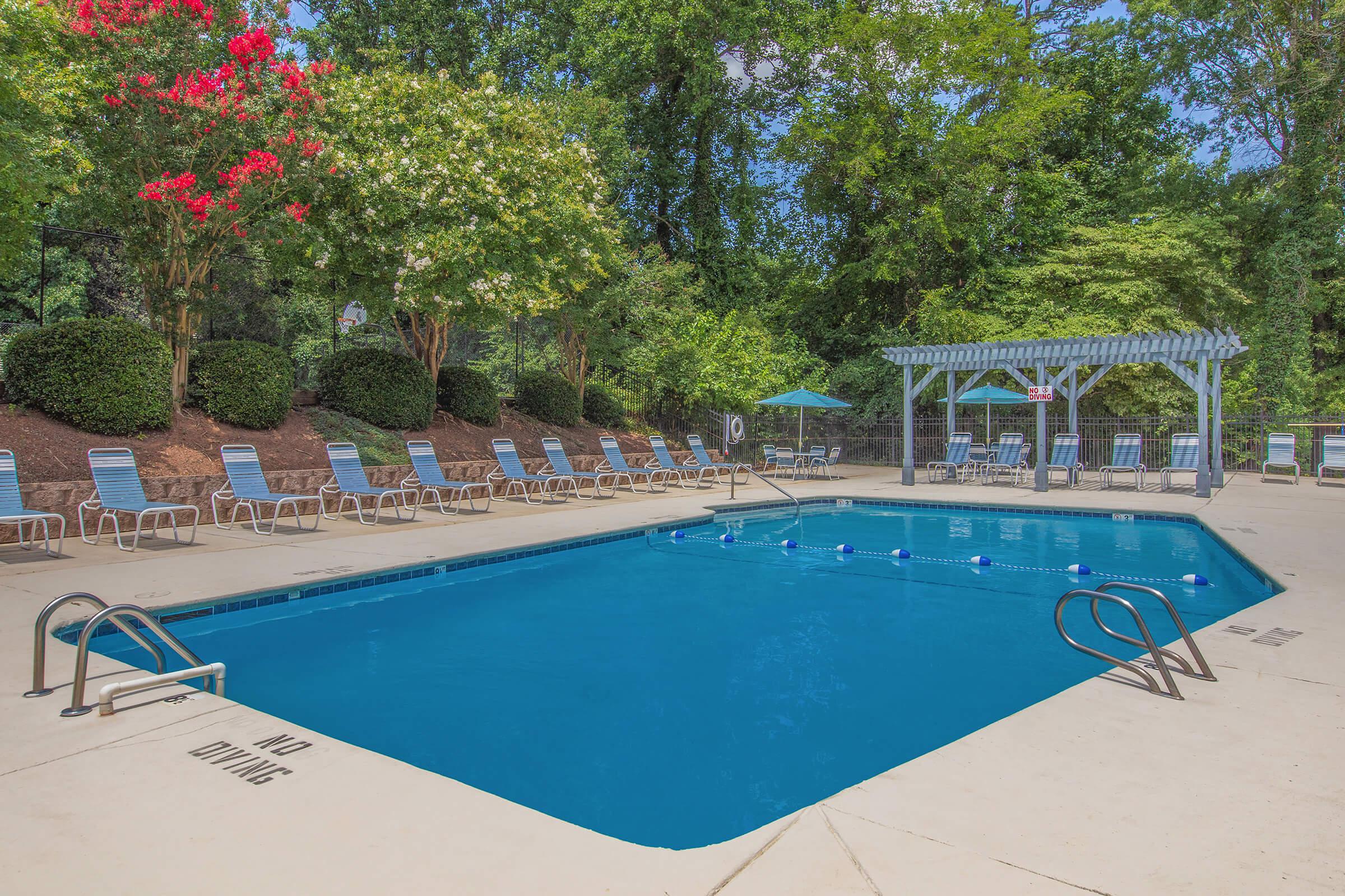 Shimmering Swimming Pool - Edgewater Village Apartments - Greensboro - North Carolina
