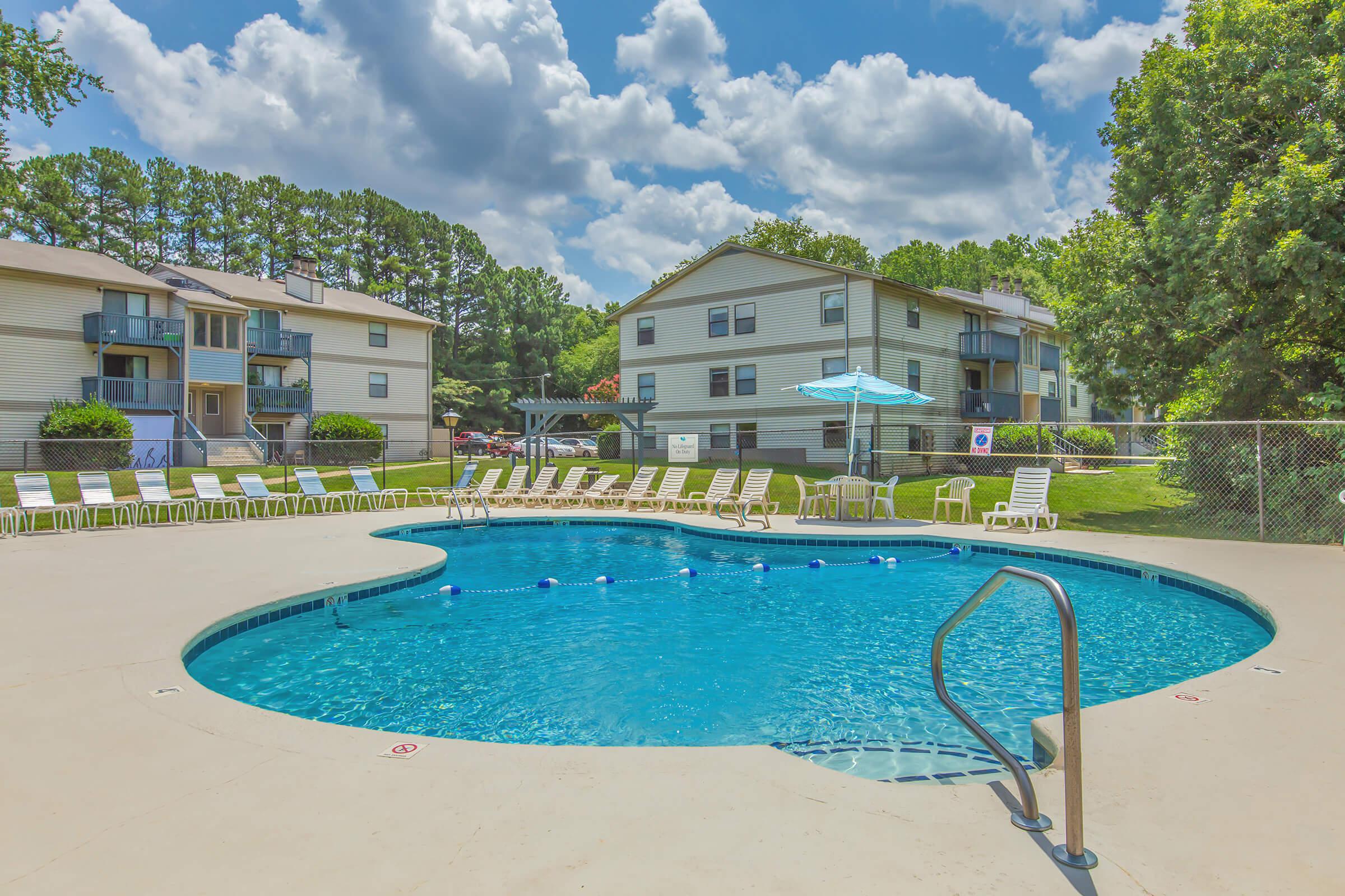 Shimmering Swimming Pool - Edgewater Village Apartments - Greensboro - North Carolina