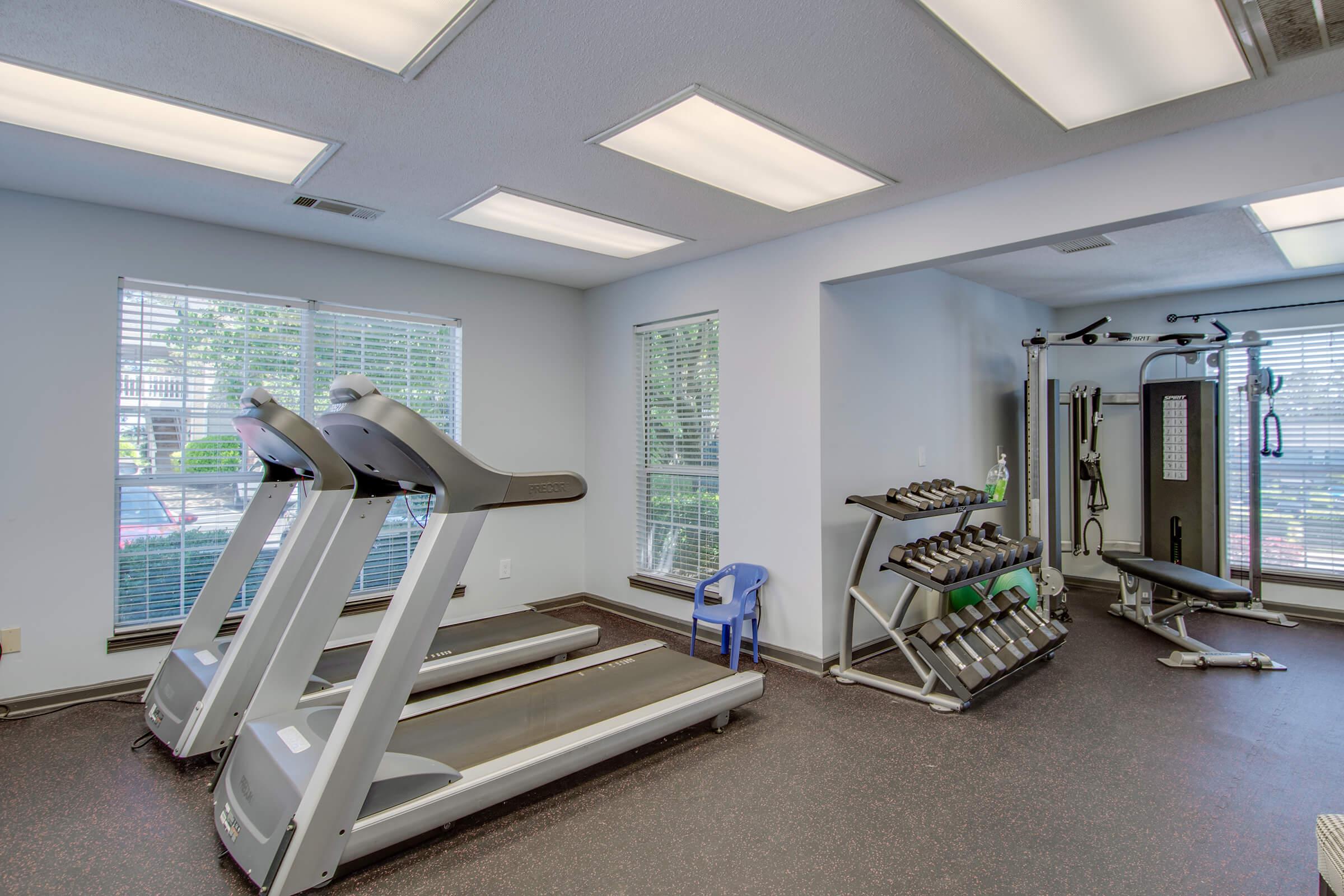24-hour Fitness Center at Northridge Apartments in Jackson, TN