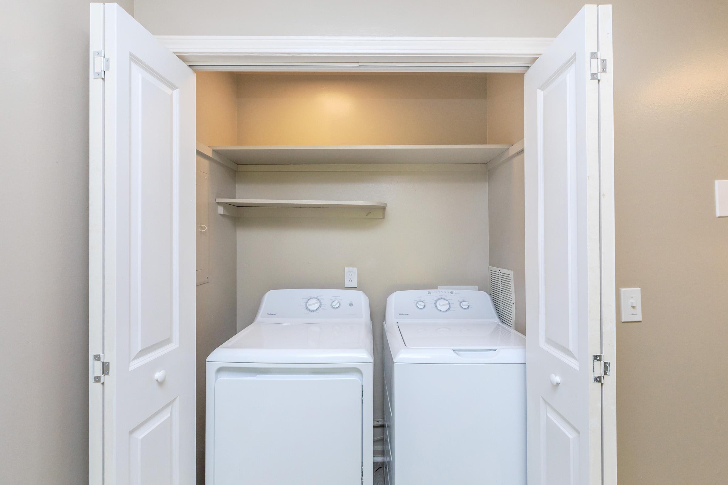 In-home washer and dryer at Colony House in TN
