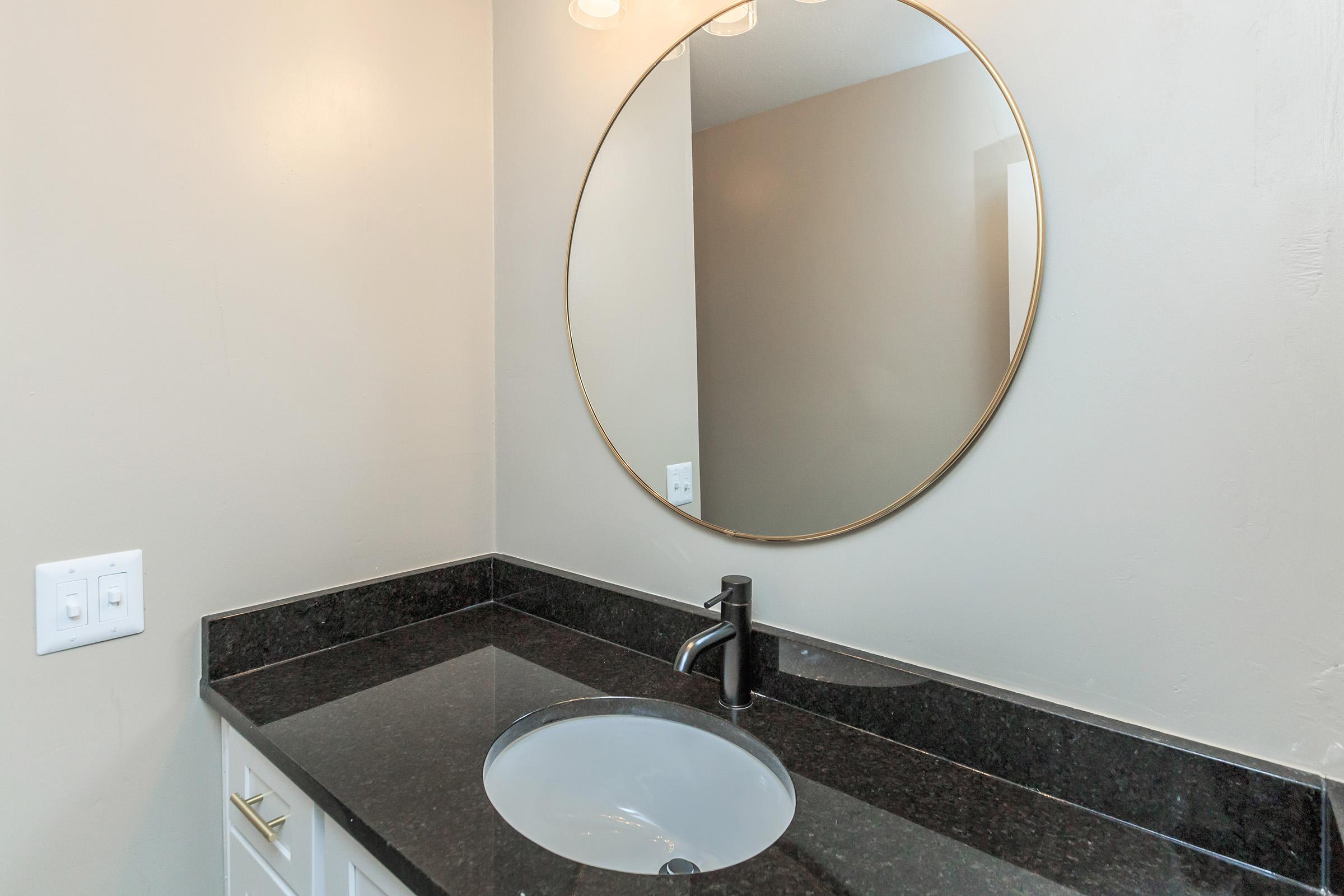 Beautiful bathroom countertops at Colony House in TN