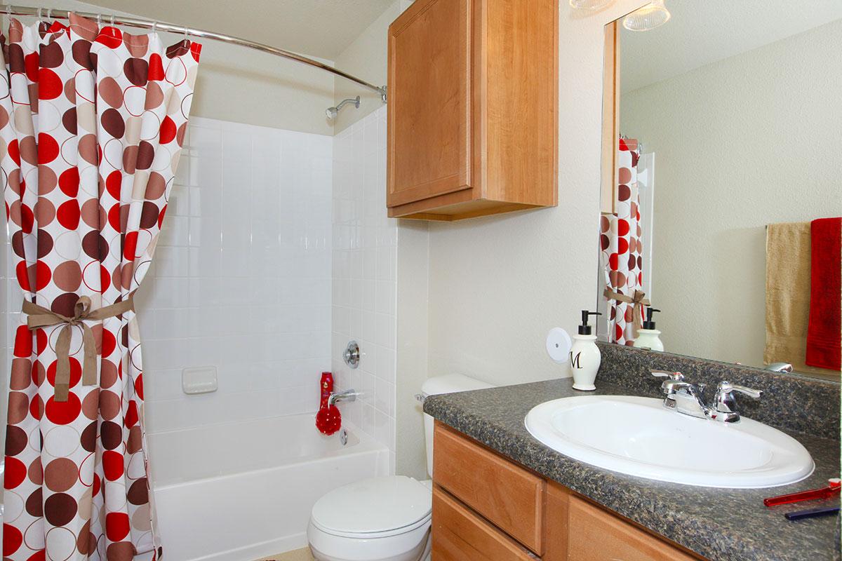 a shower curtain next to a sink