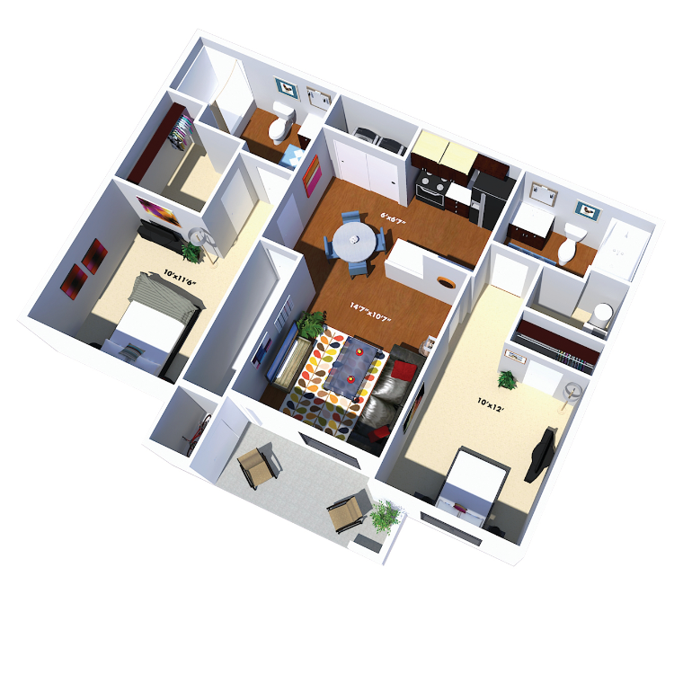 Floor plan image of The Fitzgerald