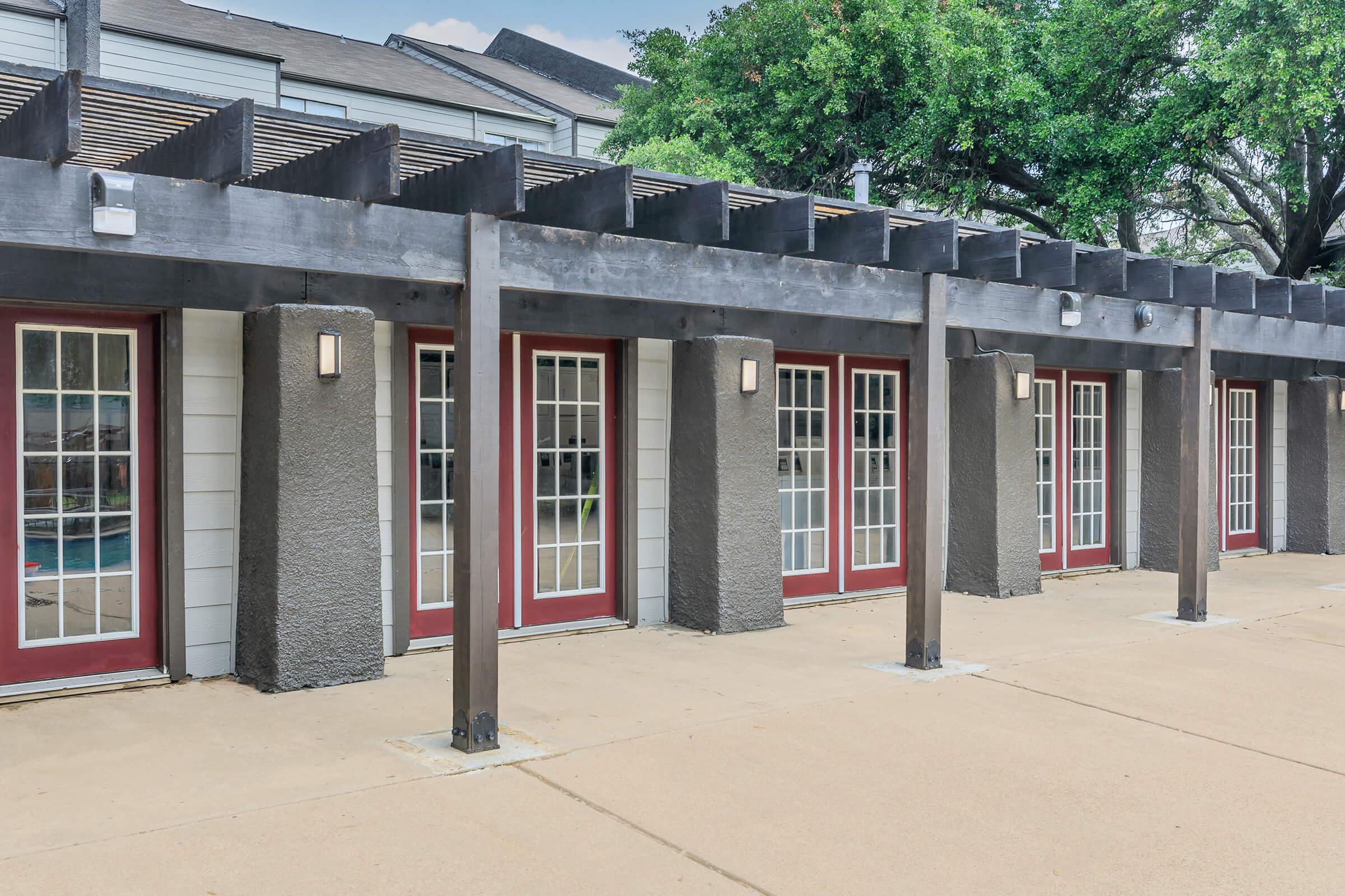 a close up of a brick building