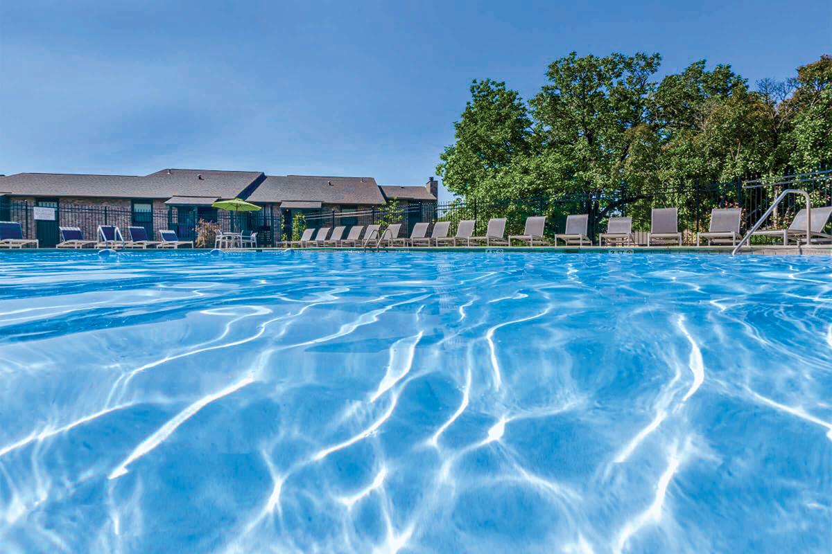 a large pool of water