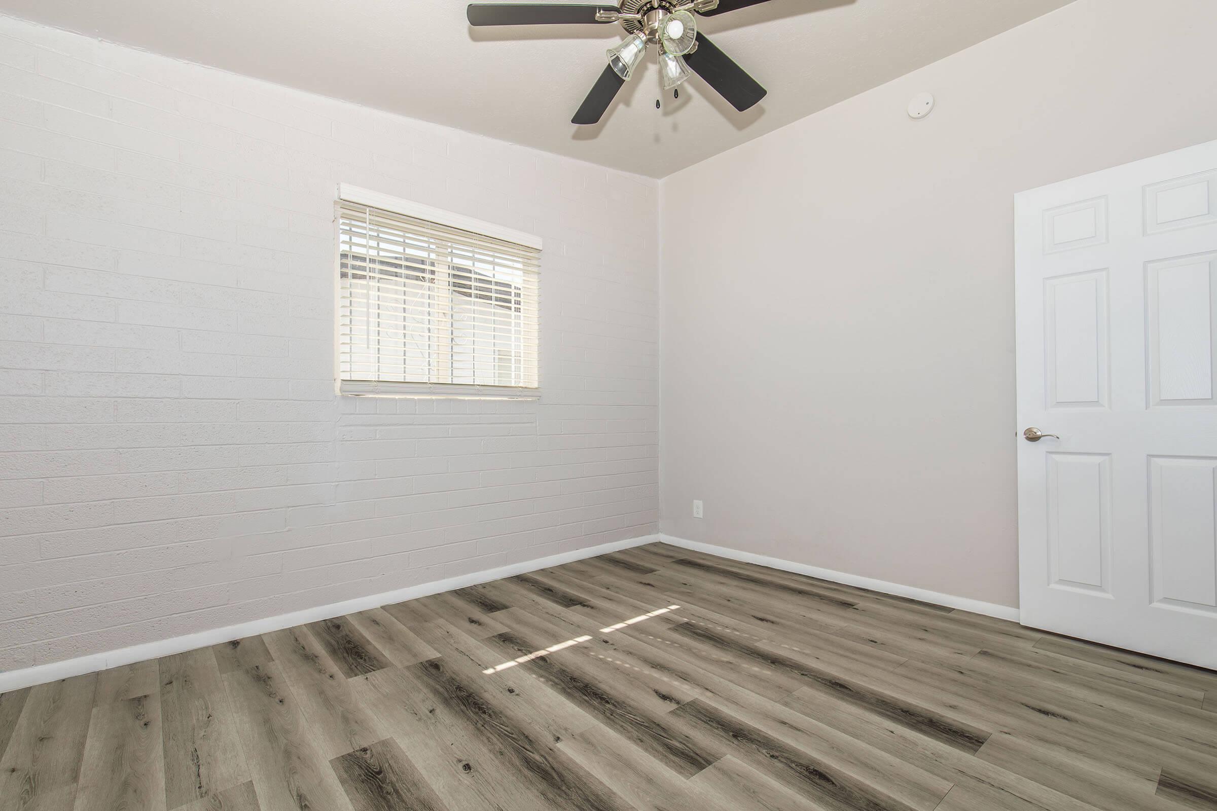 a room with a wooden floor