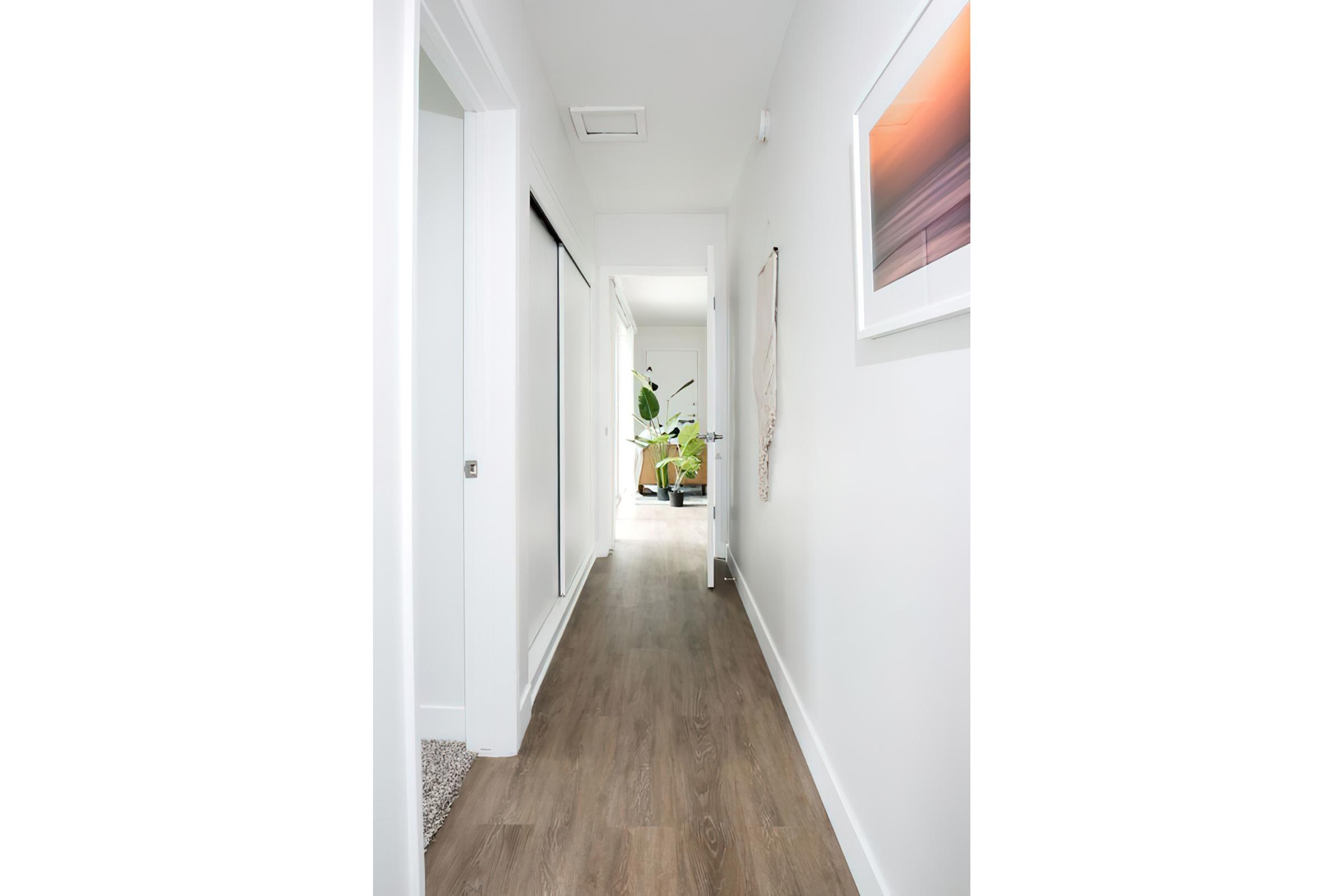 Hallway from living area towards bedrooms