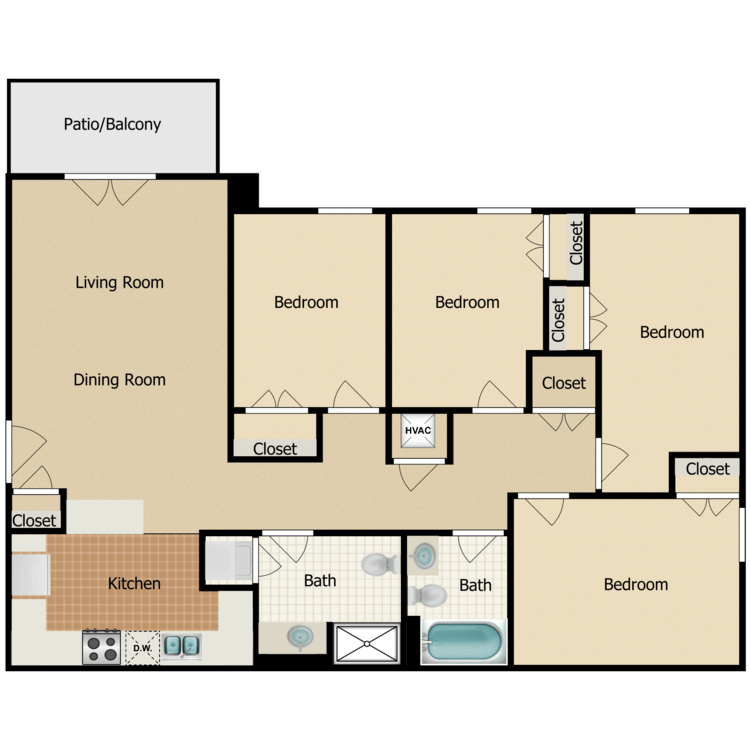 Floor plan image of Nye
