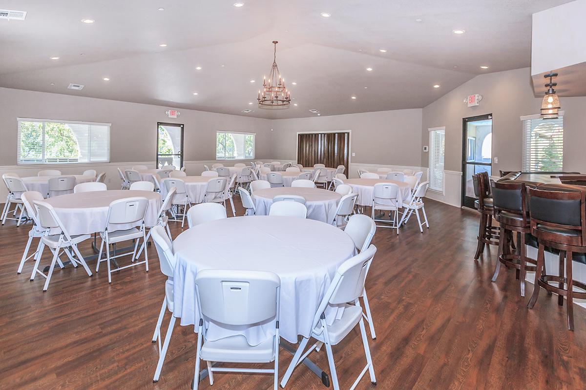 This is the banquet room at Crystal Tree