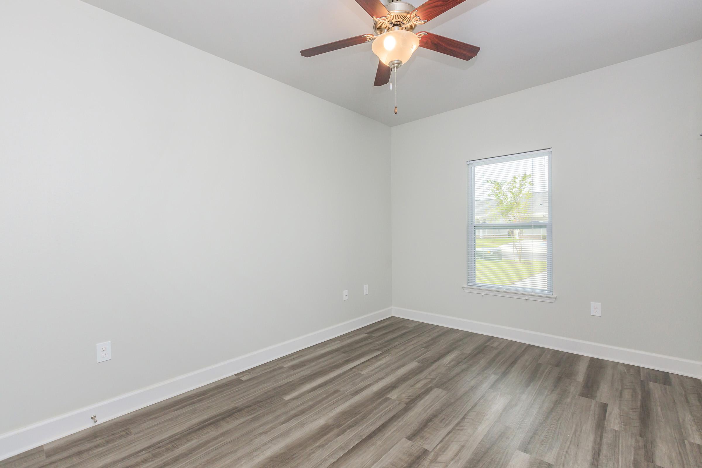 a room with a wood floor