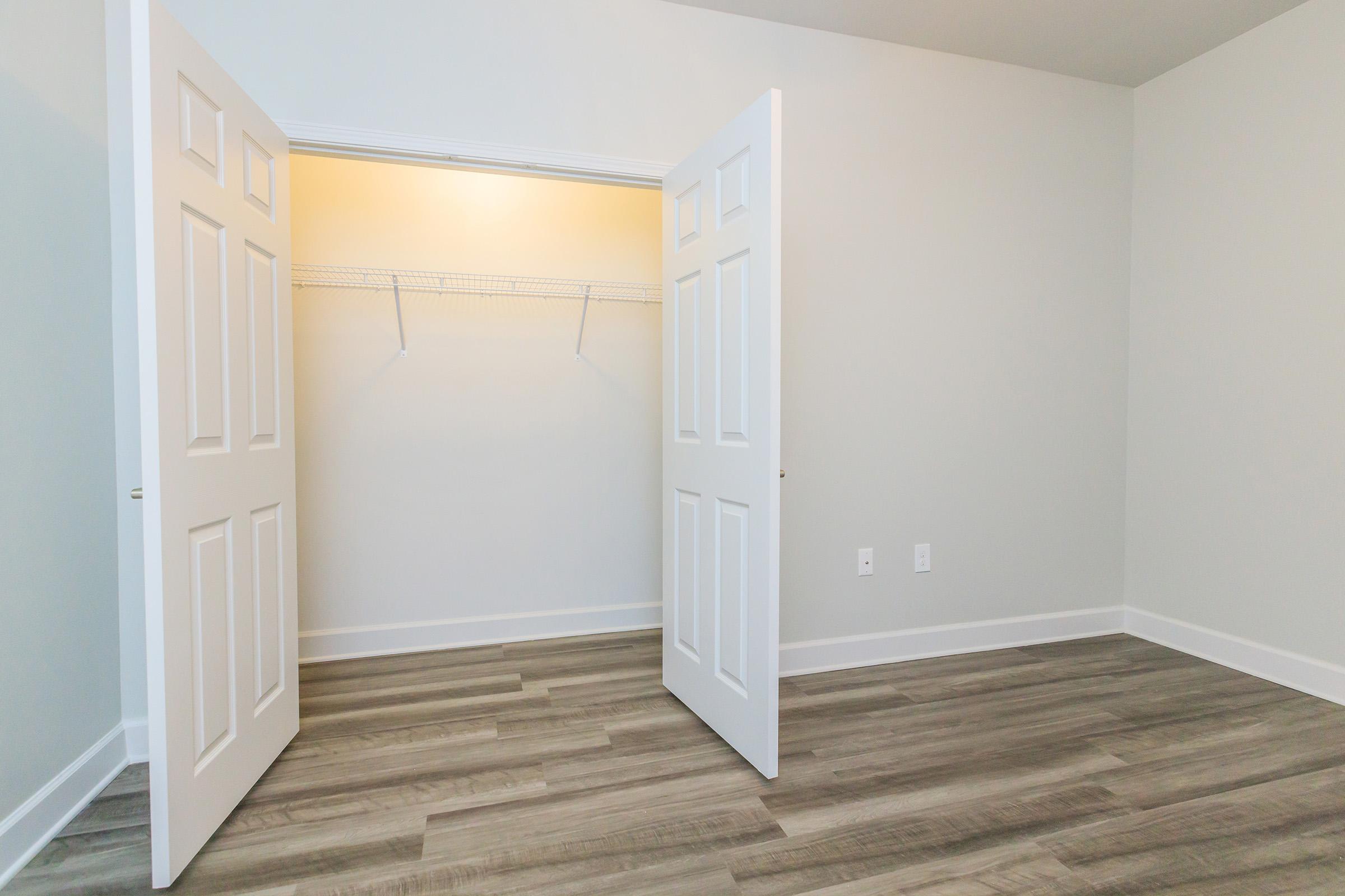 a refrigerator in a small room