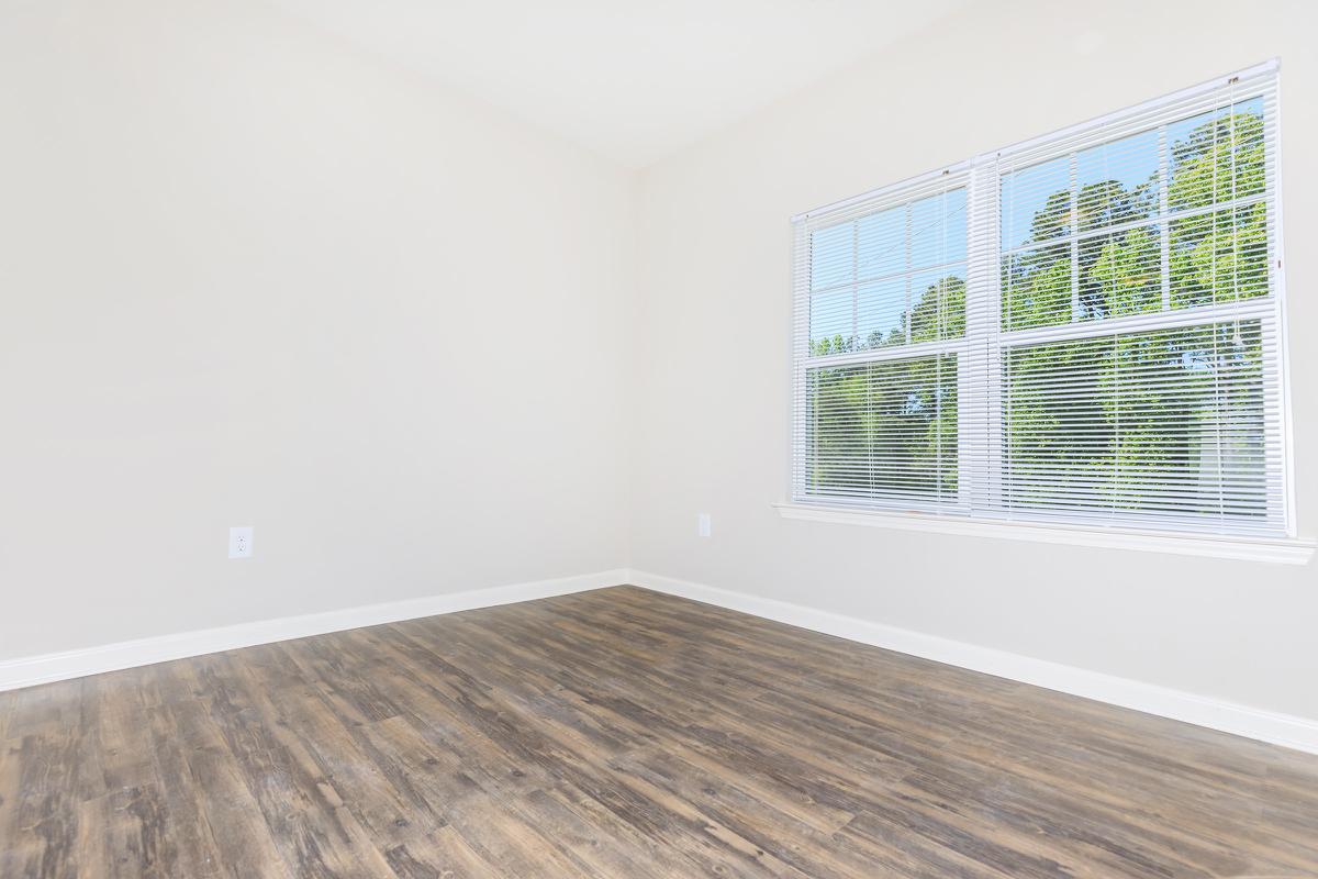 a room with a large window