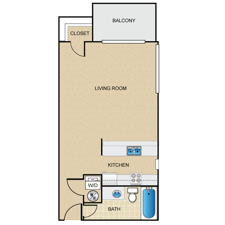 Floor plan image of Studio