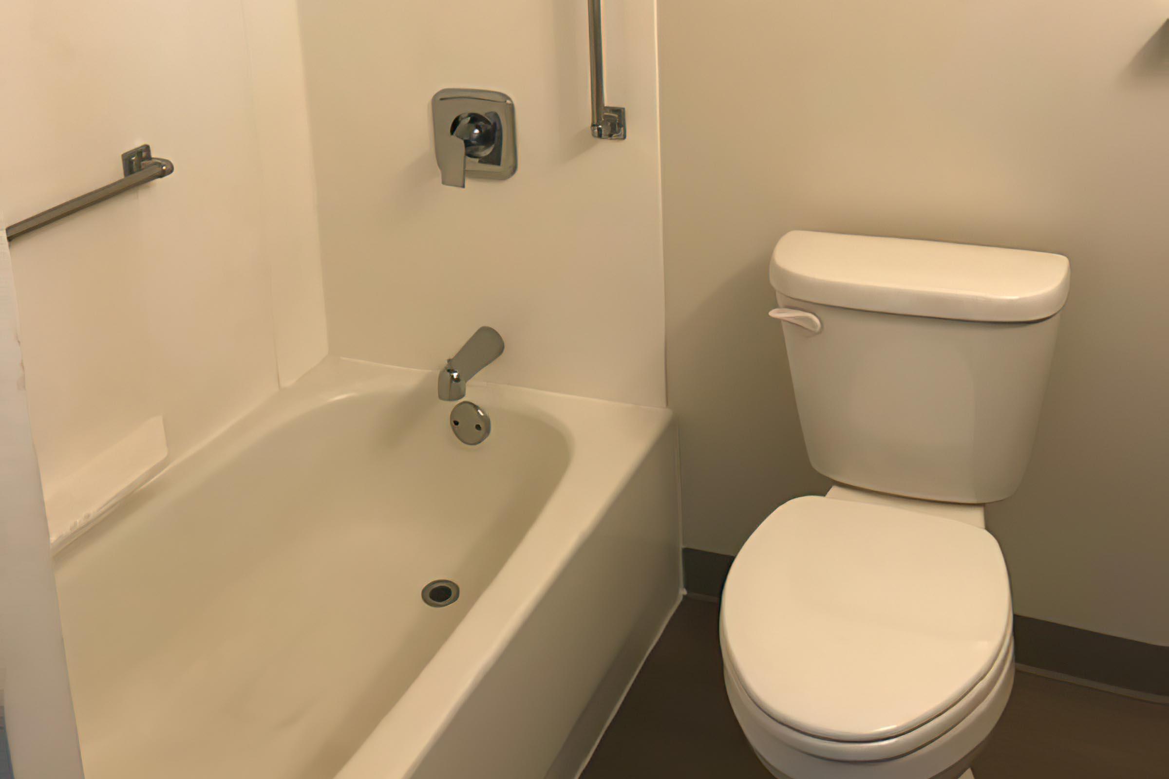 Bathroom with wooden floors