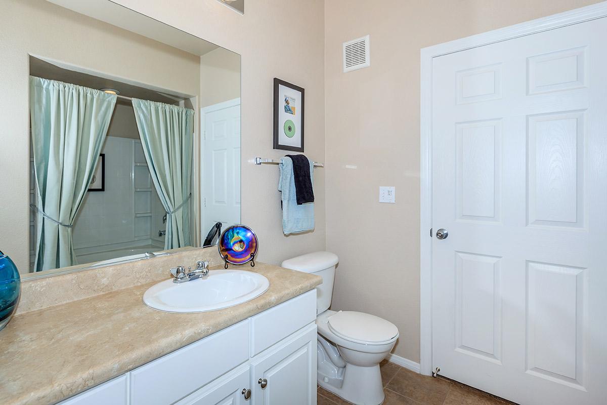 Extra counter space in the batheroom
