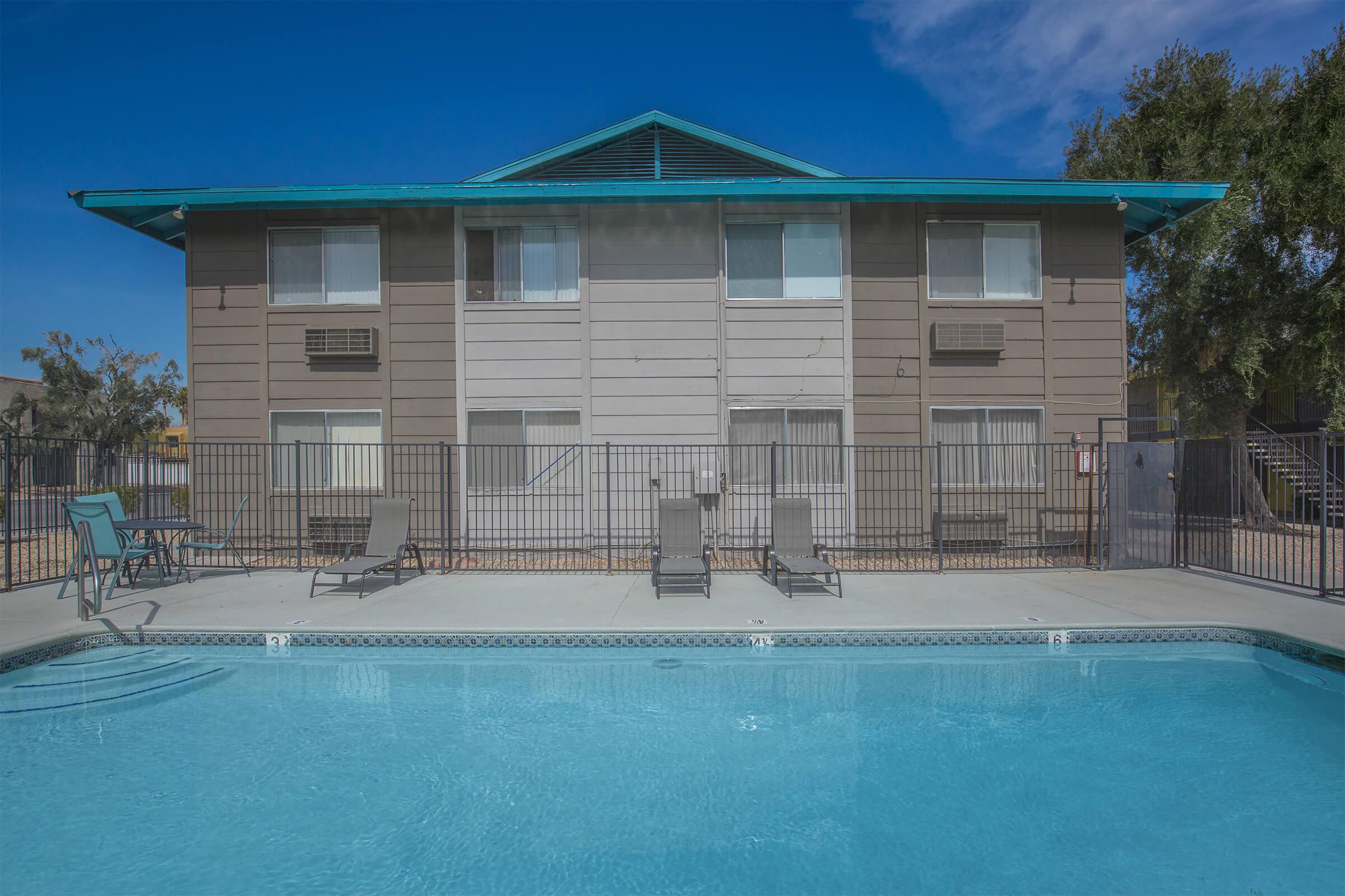 Relax by the pool at Woodhaven in Las Vegas, Nevada