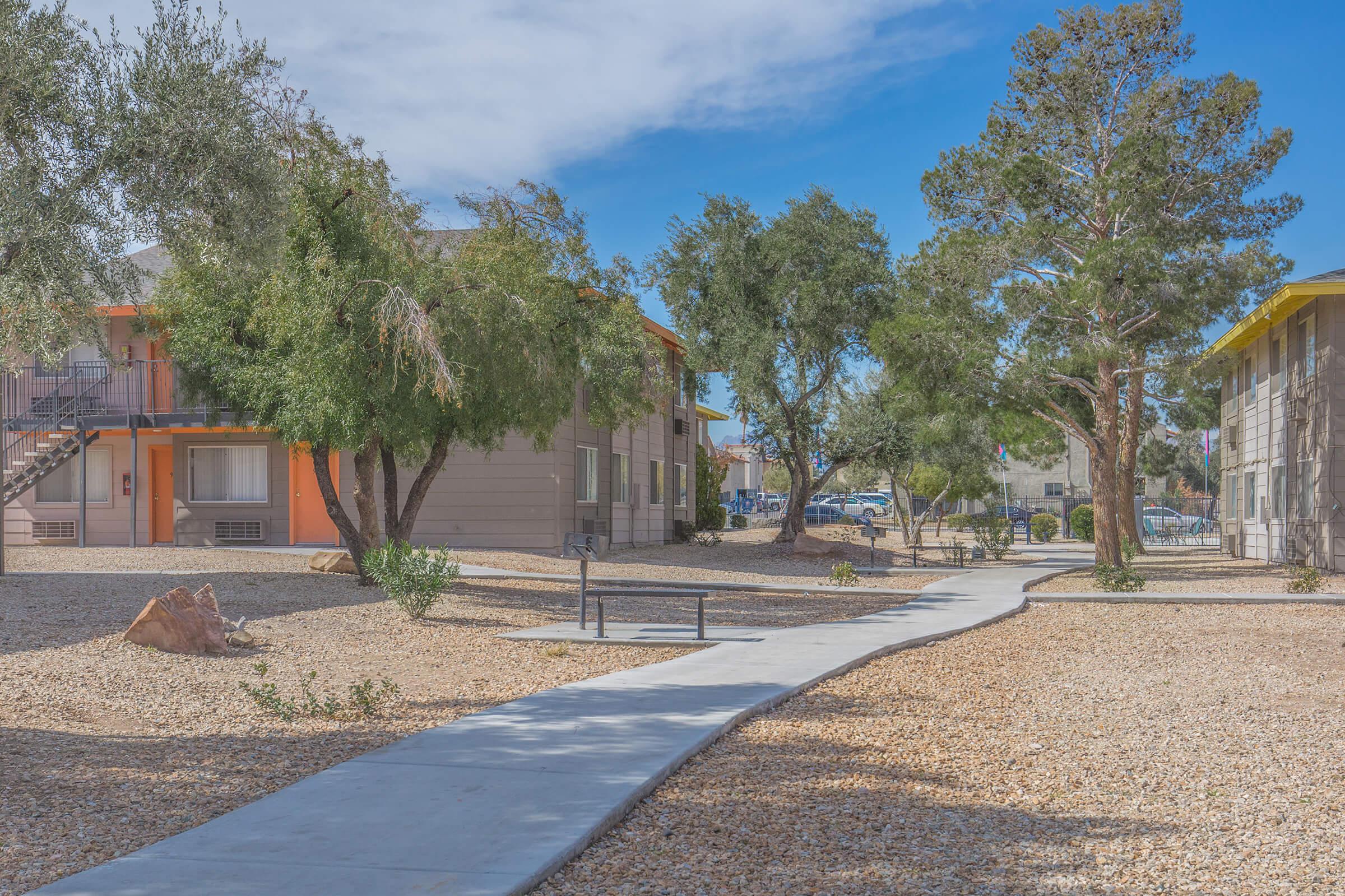 The path to your new home at Woodhaven in Las Vegas, Nevada