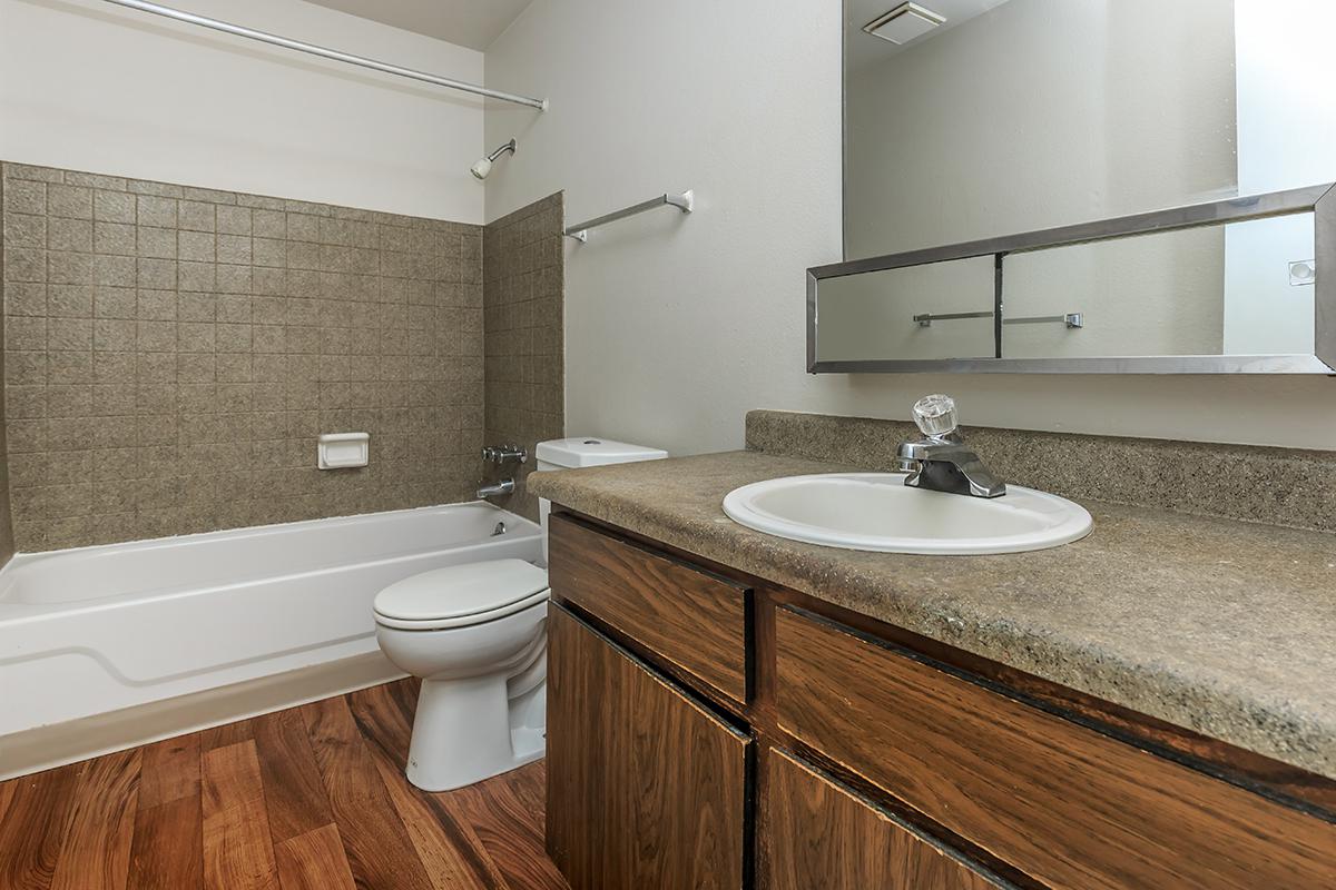 a white sink sitting under a mirror