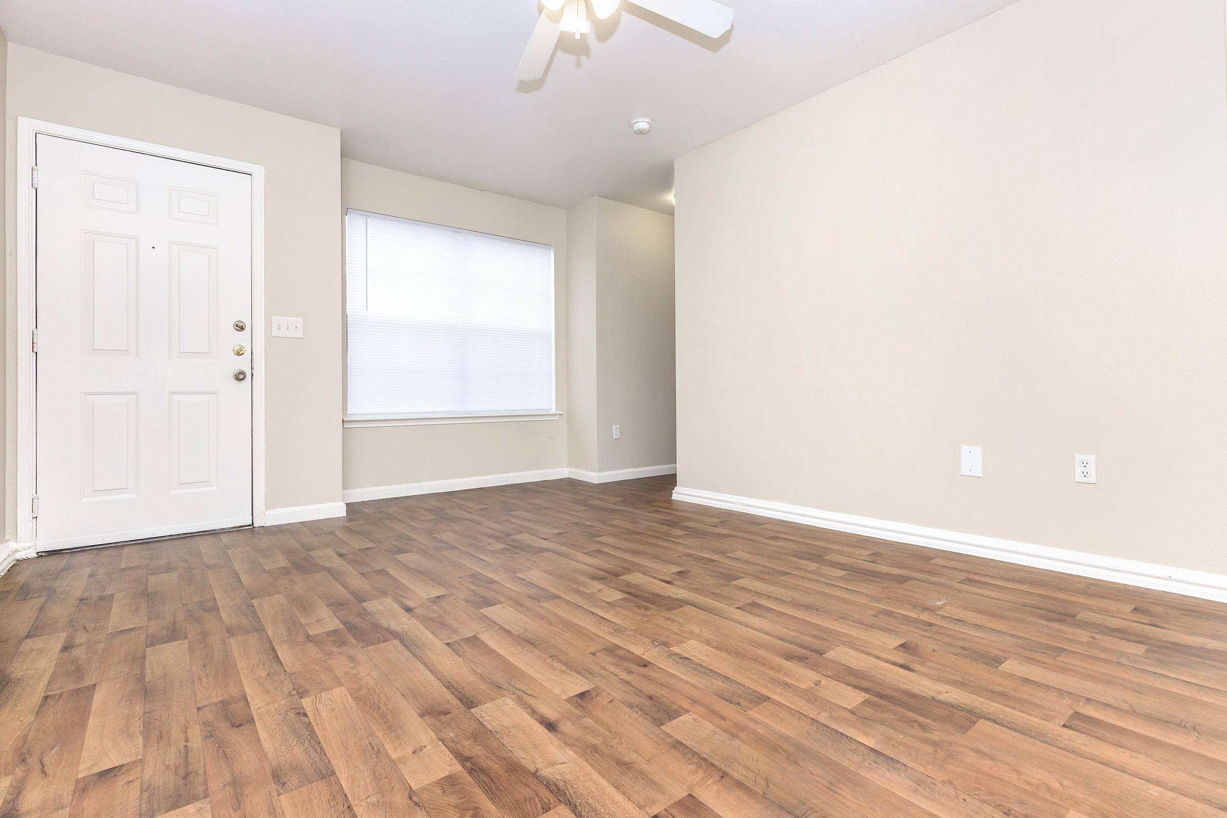 a room with a wooden floor