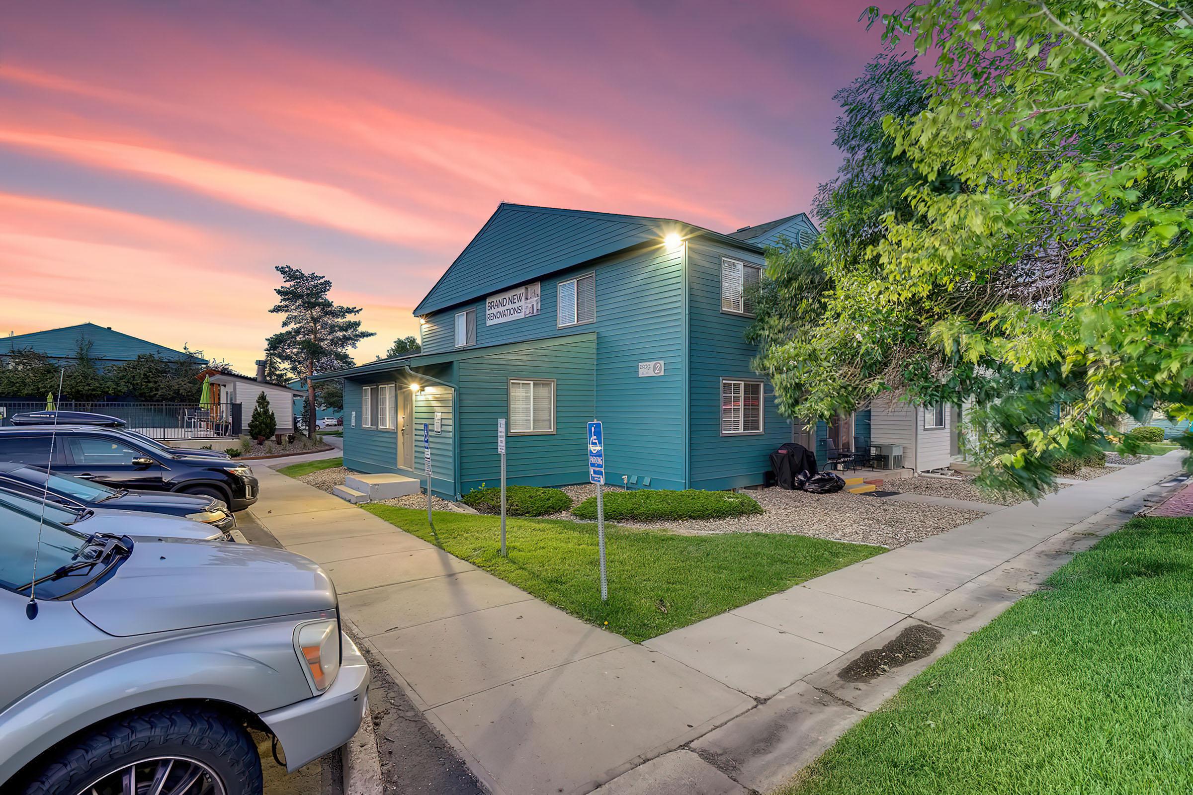 Parking Lot at Stratus Townhomes, Apartments in Westminster, CO