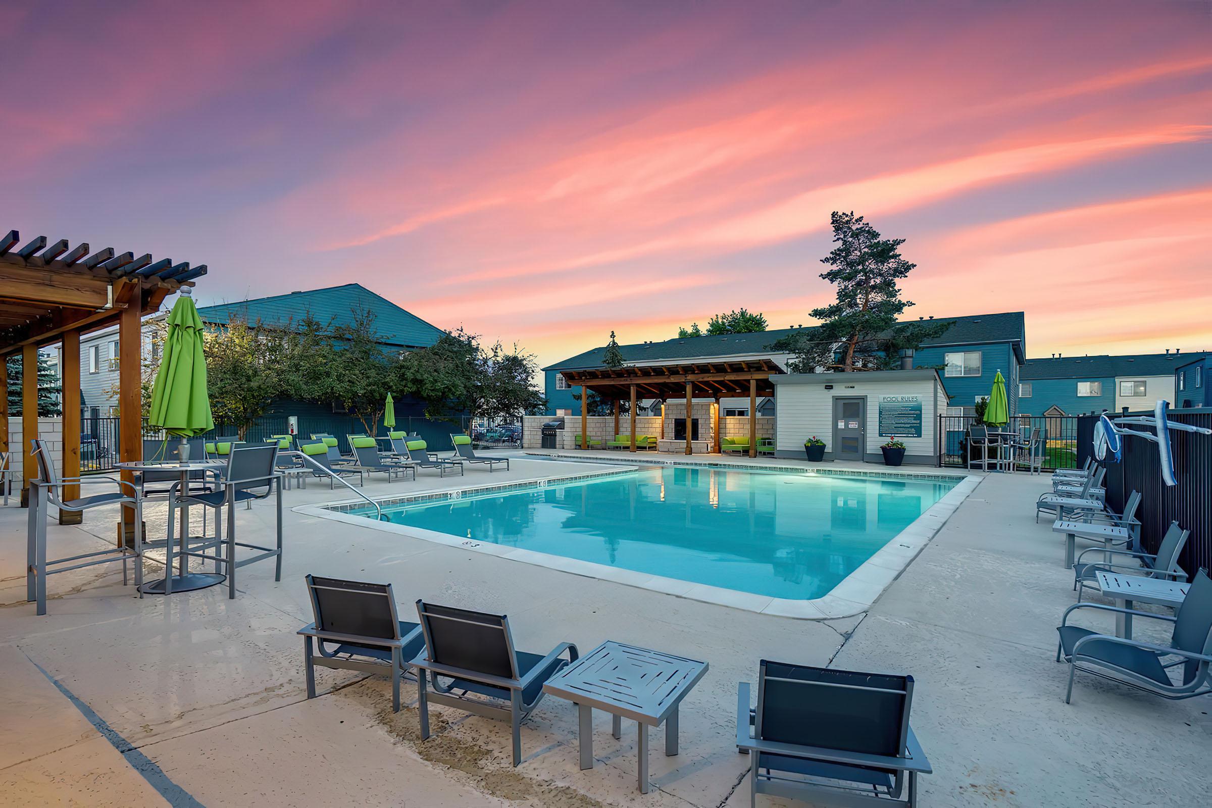 Pool at Stratus Townhomes, Apartments in Westminster, CO