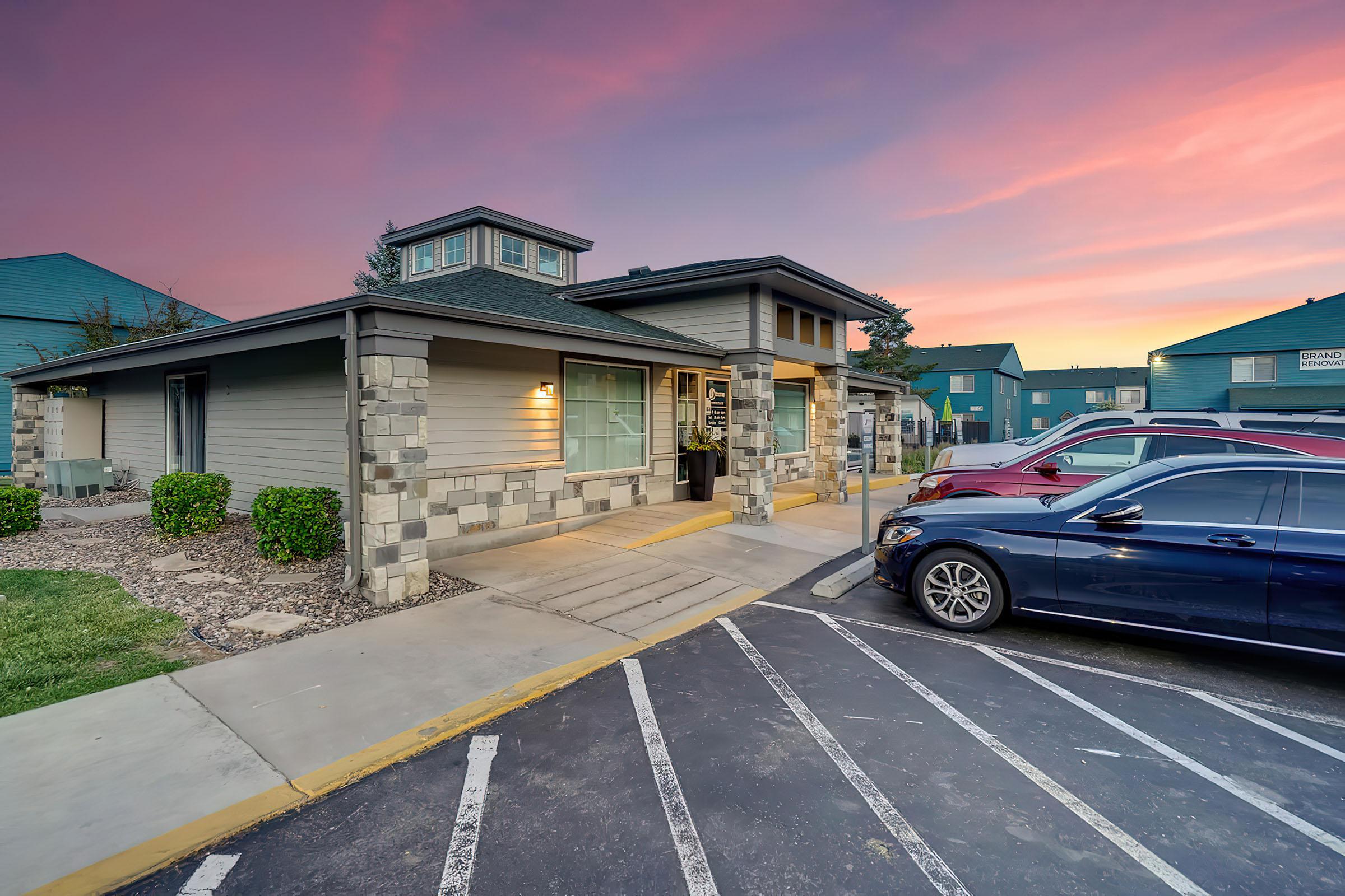 Parking Lot at Stratus Townhomes, Apartments in Westminster, CO