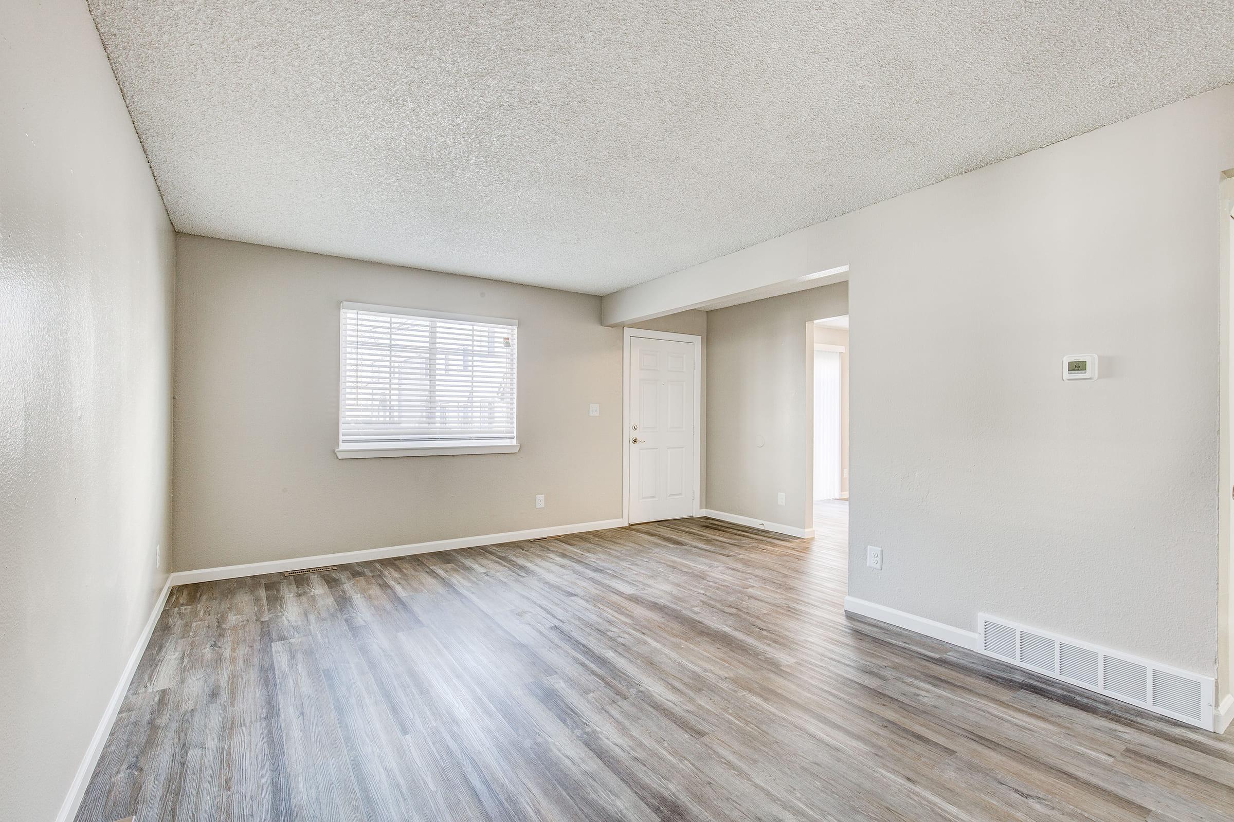 a room with a wooden floor