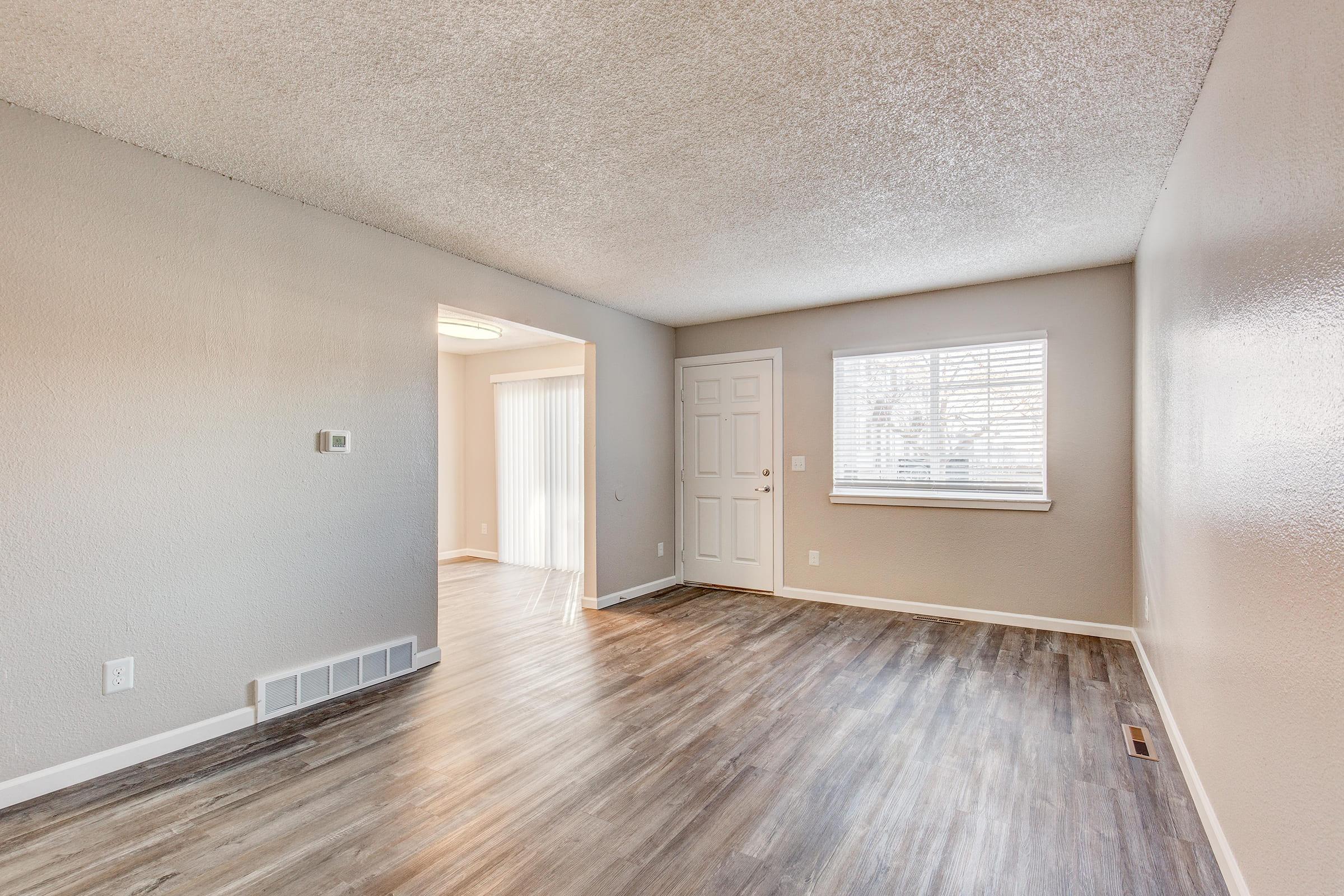 a room with a wooden floor