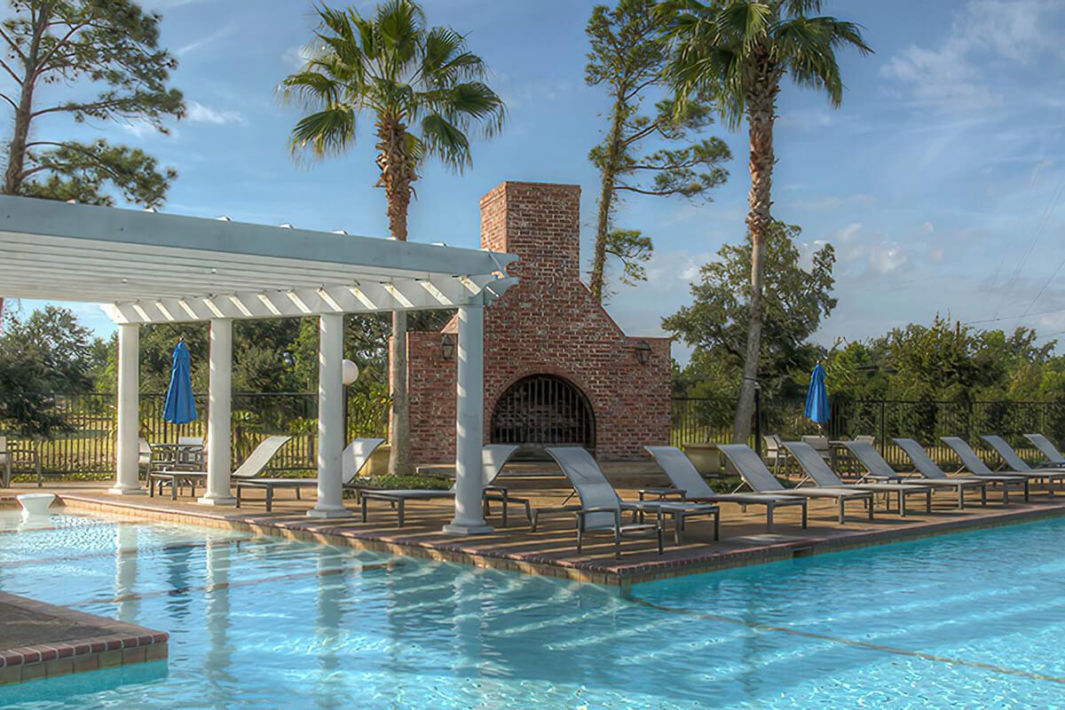 a large pool of water