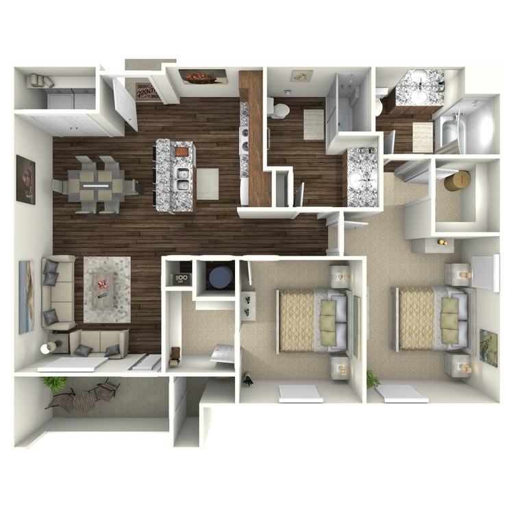 Floor plan image of 2B