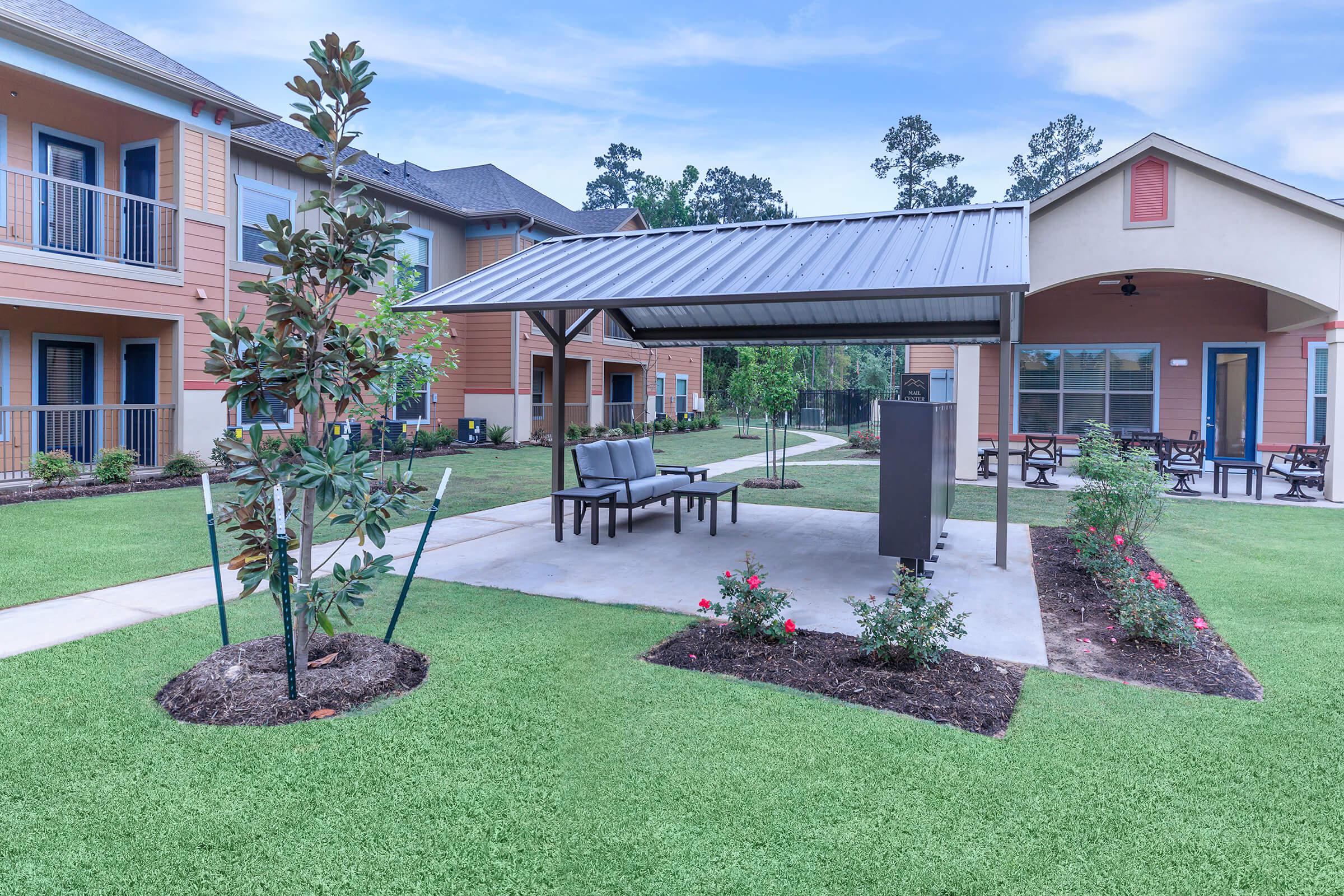 a large lawn in front of a house