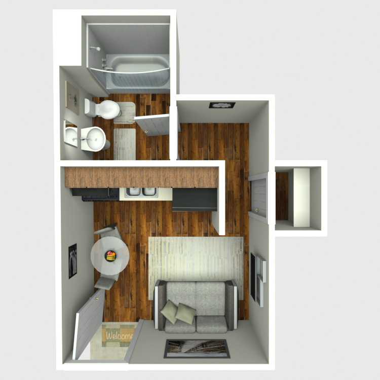Floor plan image of Studio 1