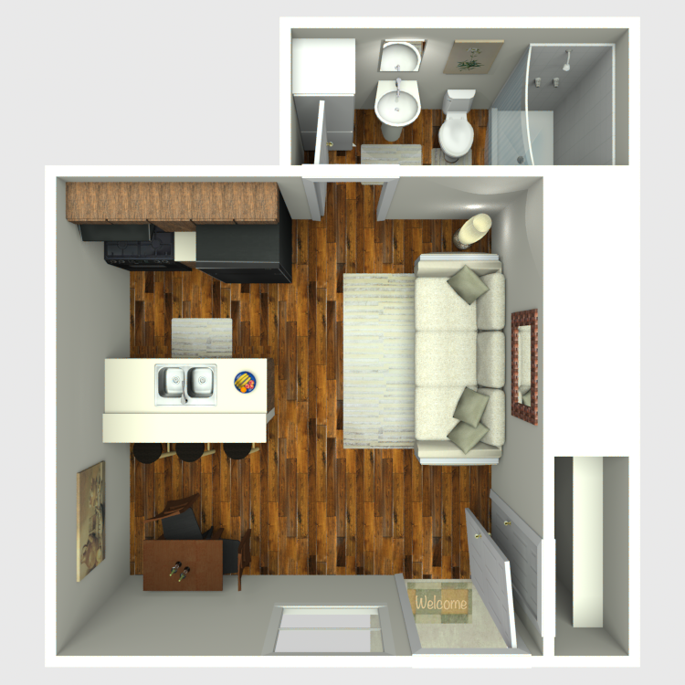 Floor plan image of Studio 2