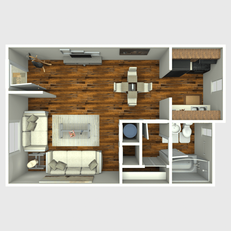 Floor plan image of Studio 3