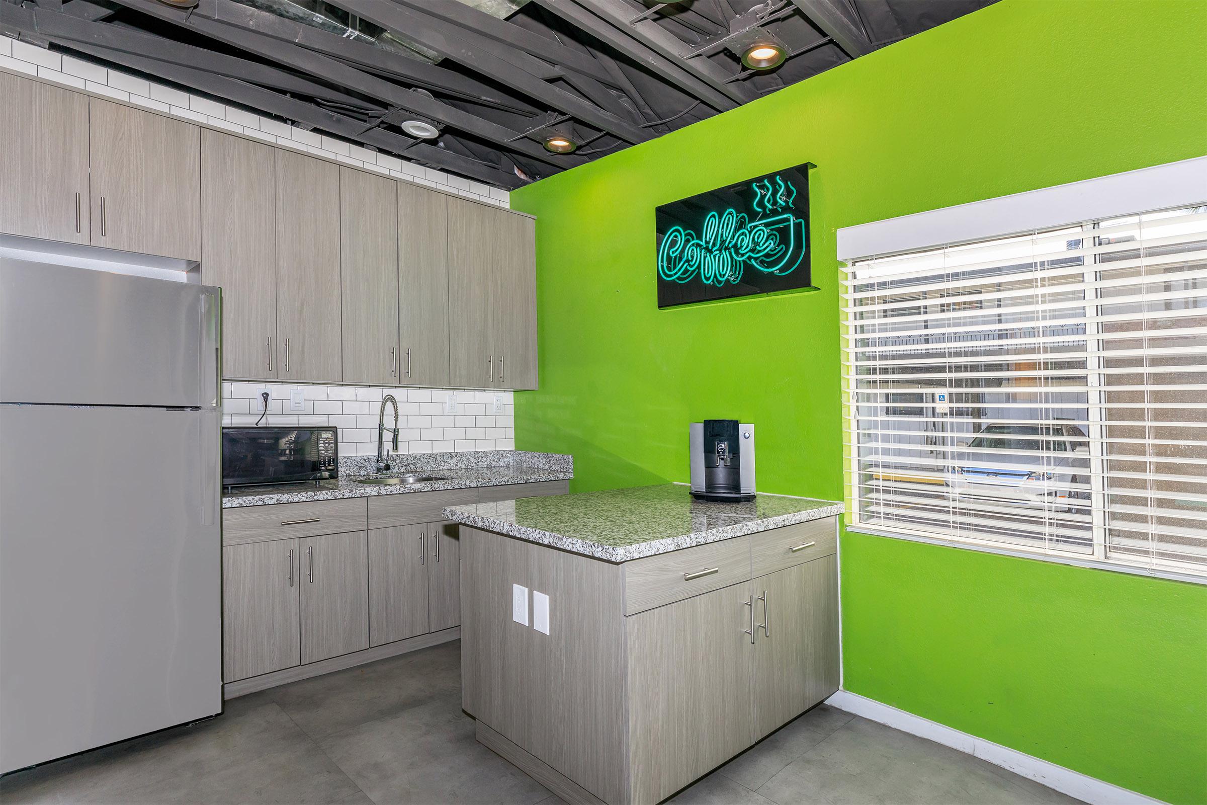 Enjoy our modern kitchen space at the Welxler.