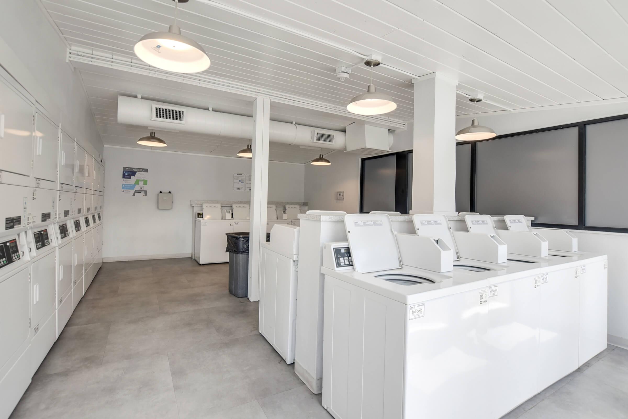 The Wexlers renovated clothing care center.