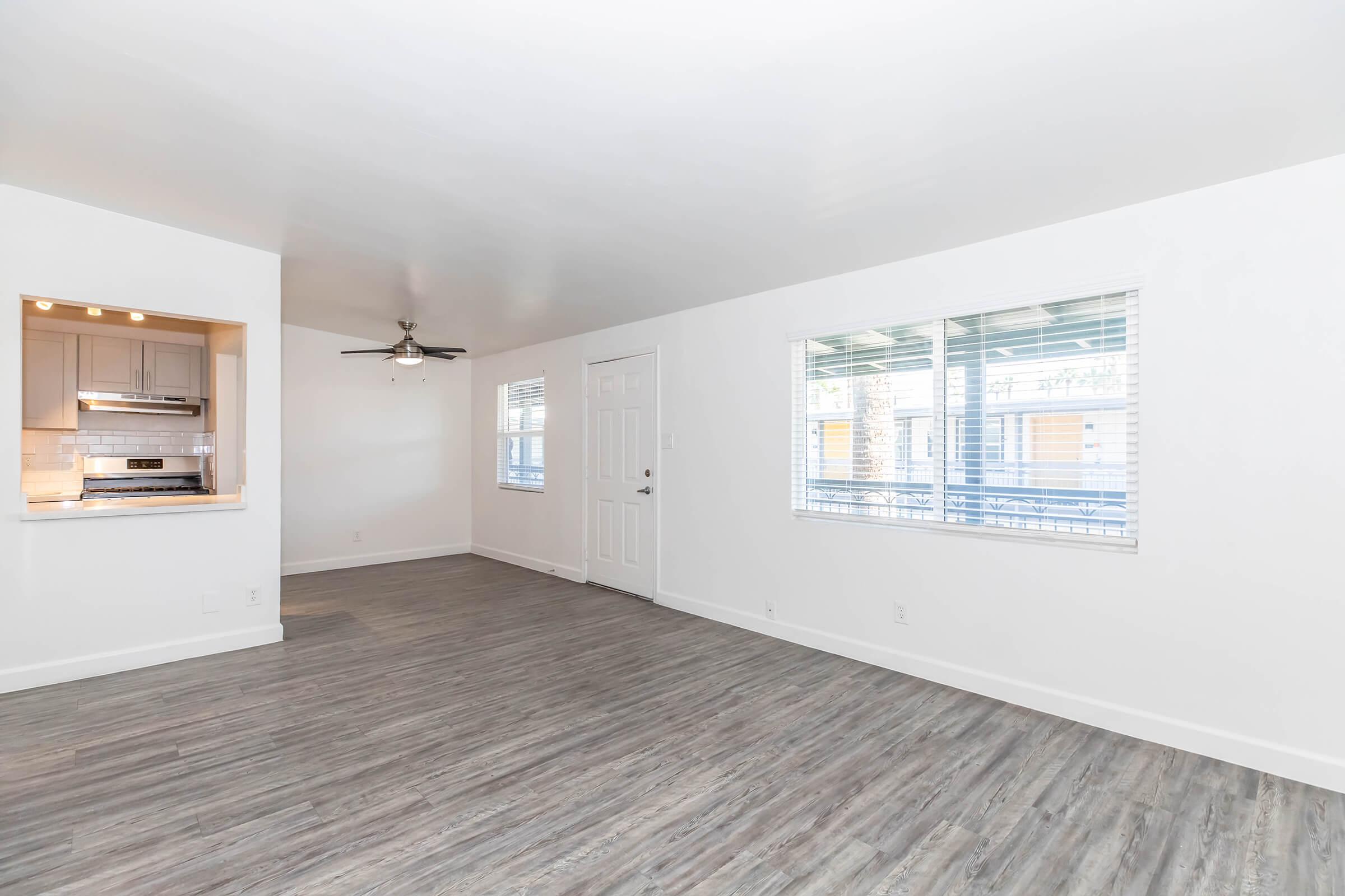 The Wexler homes include window treatments.