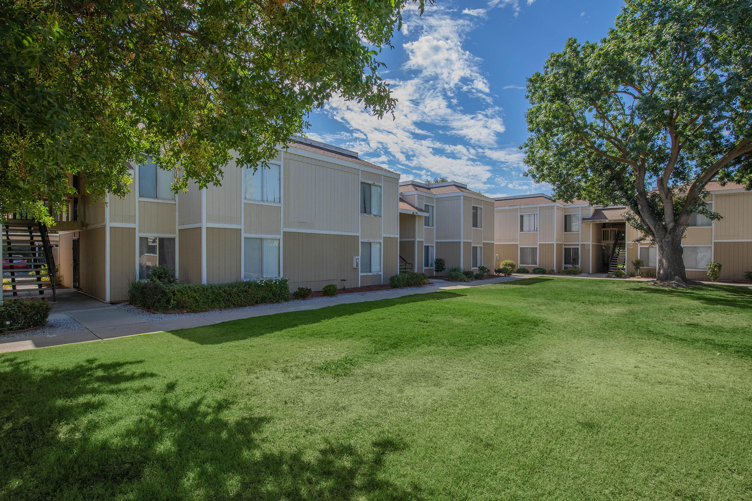 a large lawn in front of a house