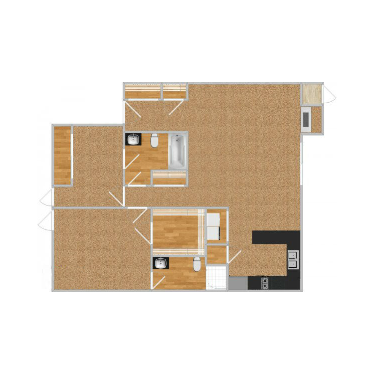 Floor plan image of Bear Creek Park- Yellowstone