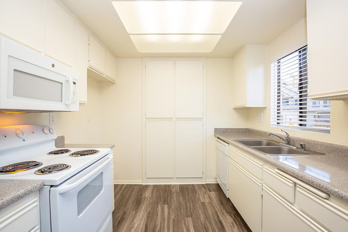 Kitchen with wooden floors