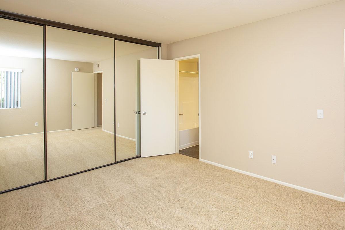 Carpeted bedroom