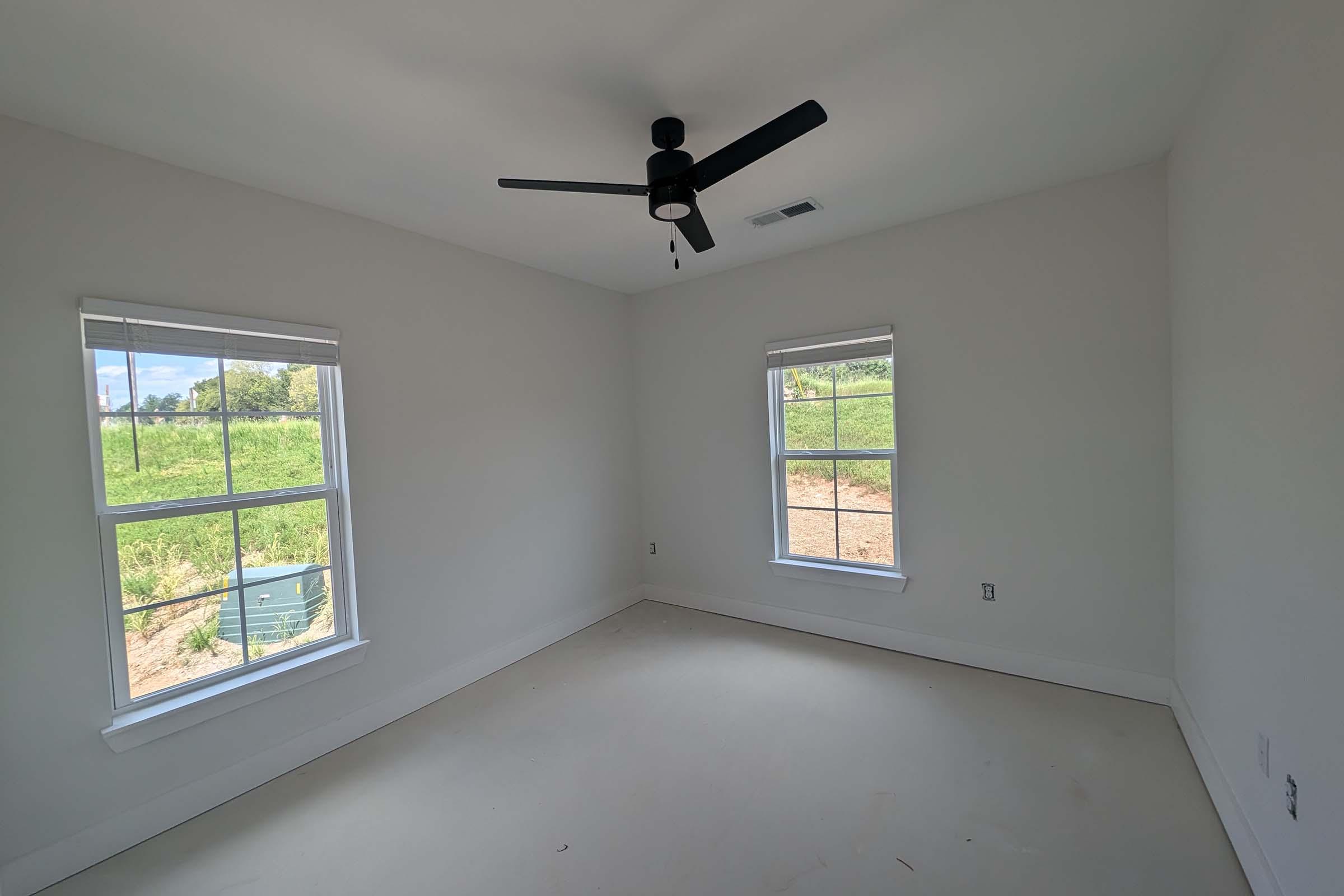 a room with a sink and a window