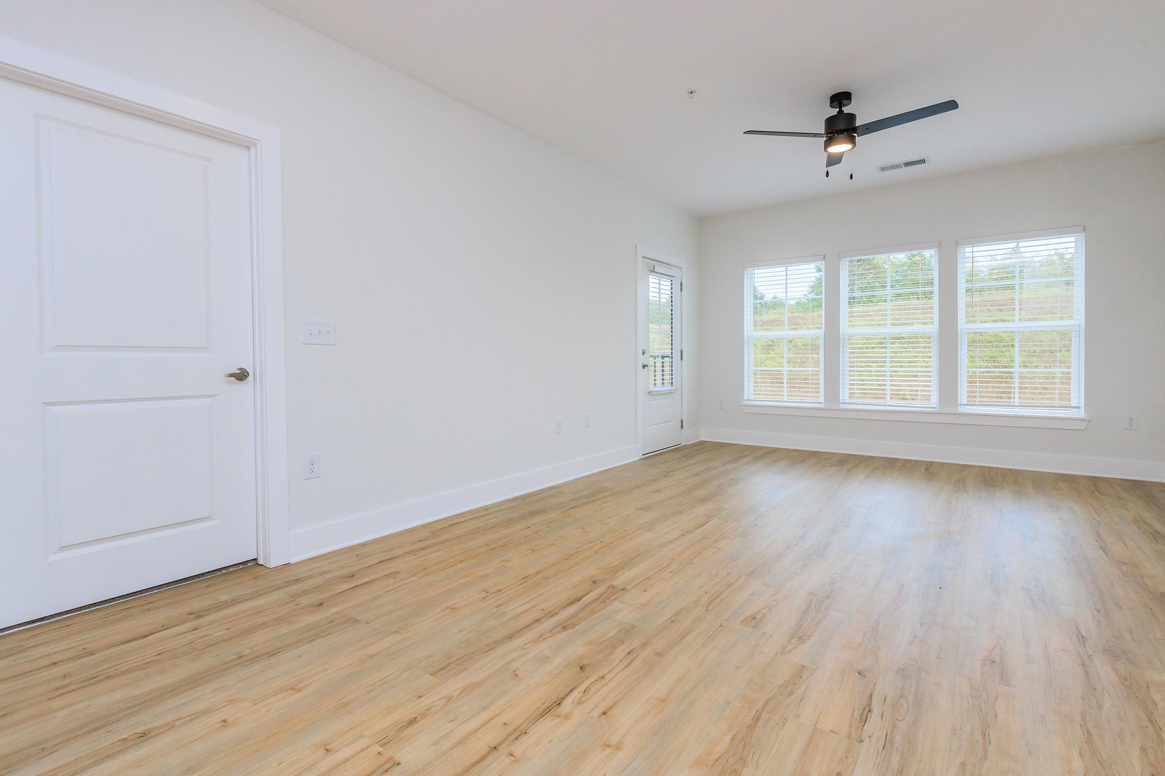 a room with a wooden floor